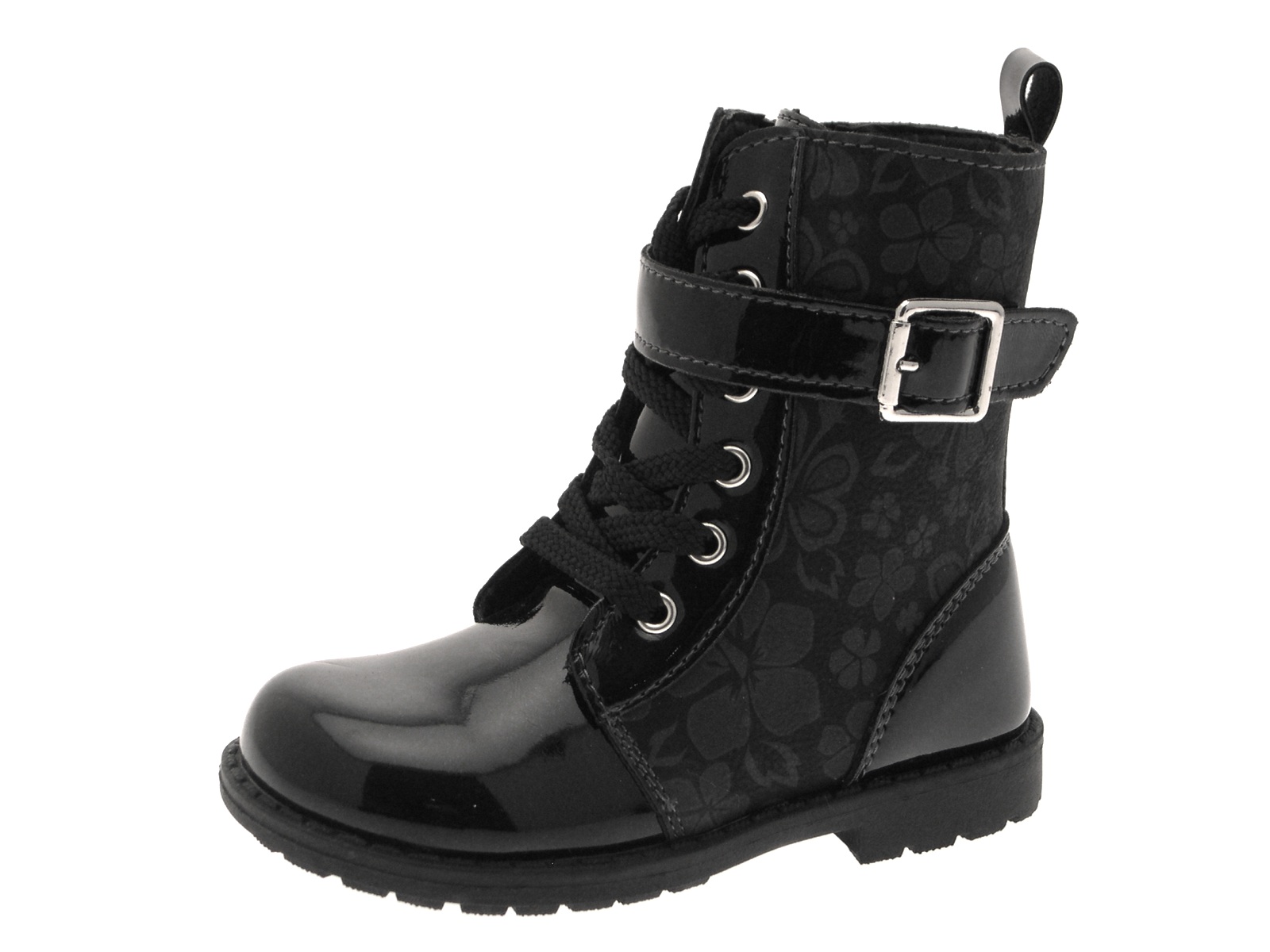 childrens black boots