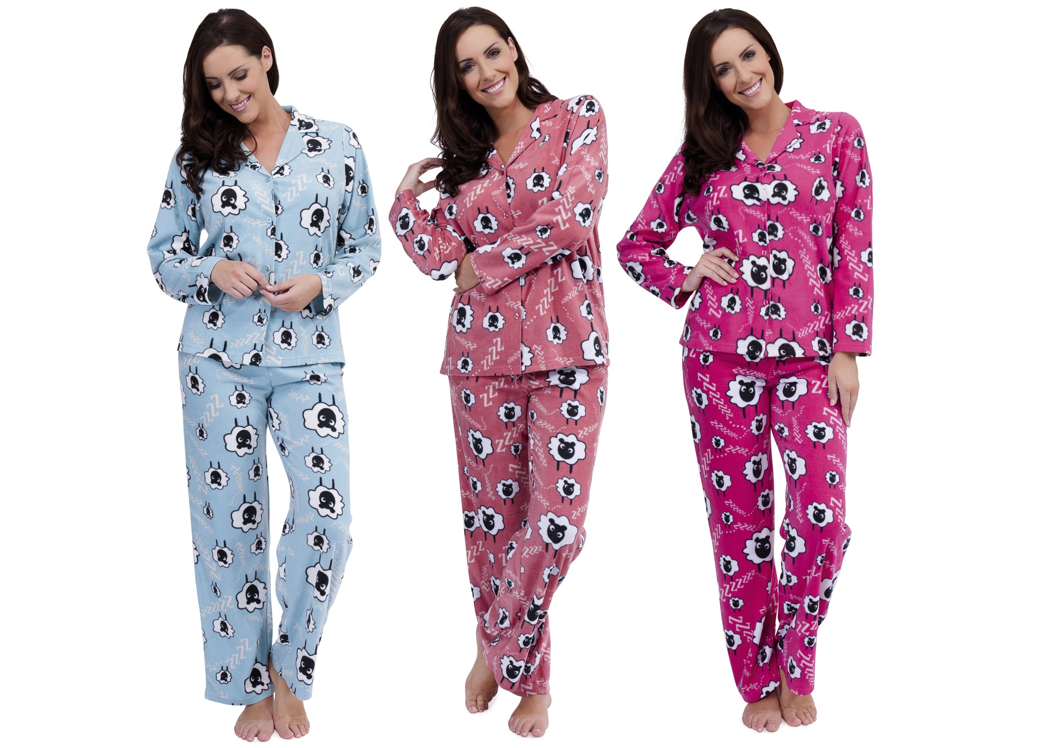 ladies fleece pyjamas