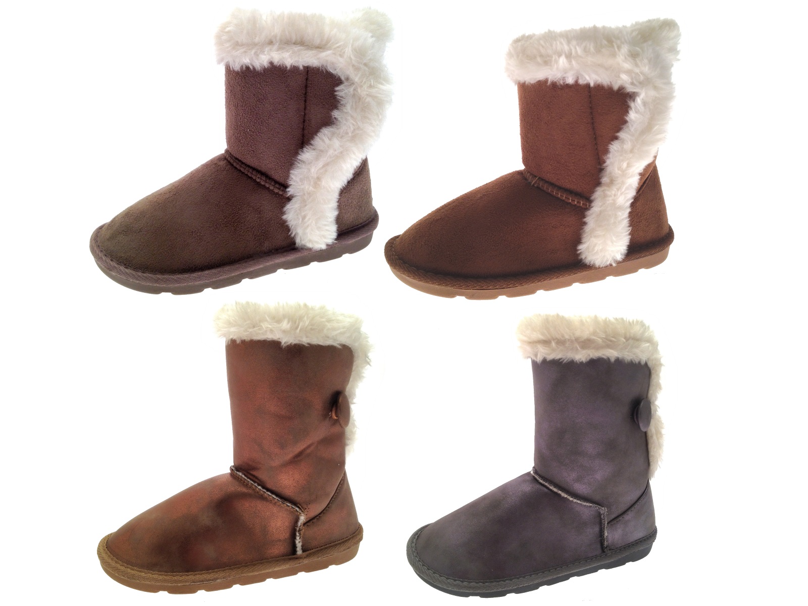 girls faux suede boots