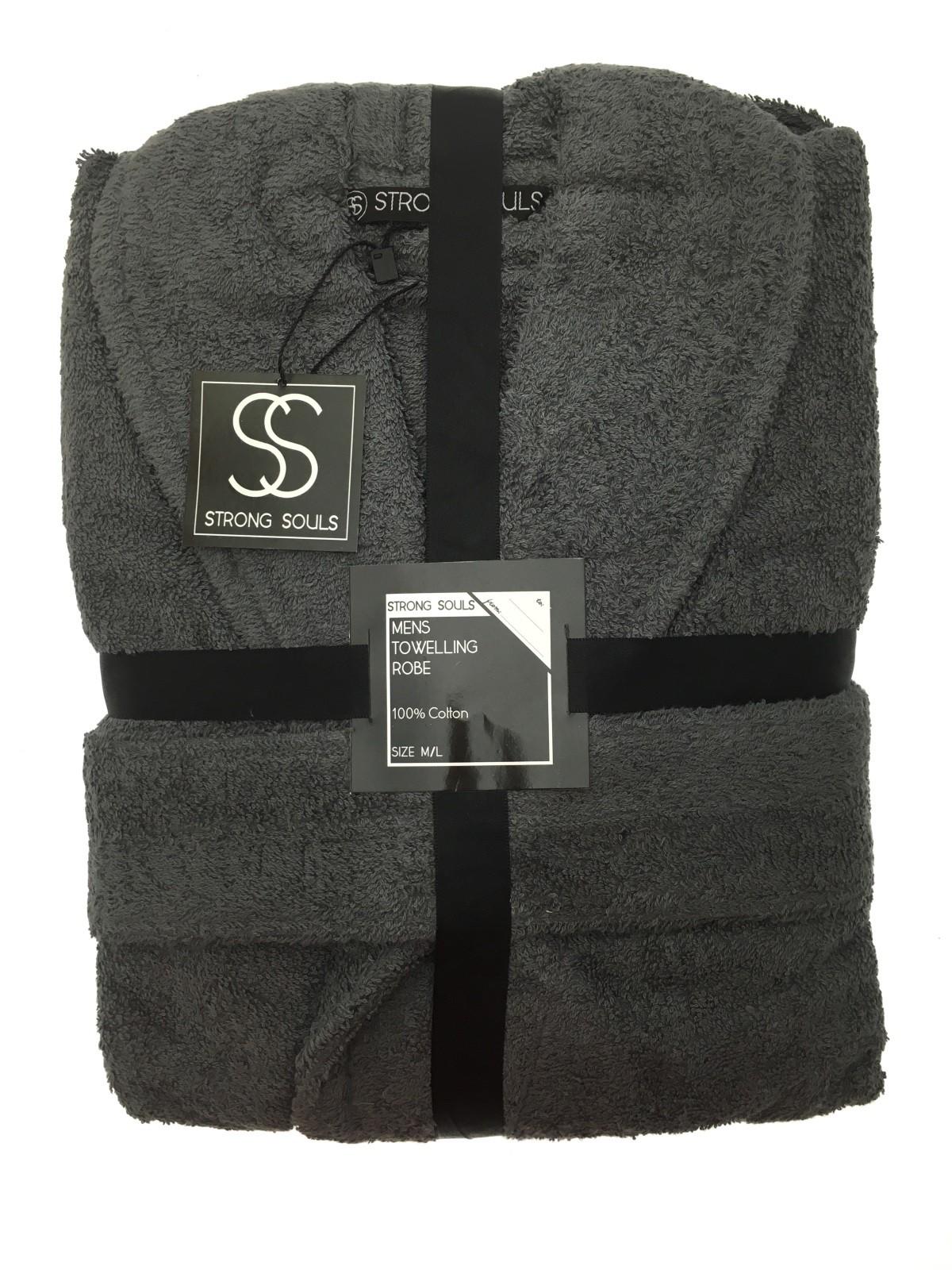 Mens Pure 100% Cotton Luxury Towelling Bath Robes Dressing Gowns Size UK M - XL - Picture 13 of 51
