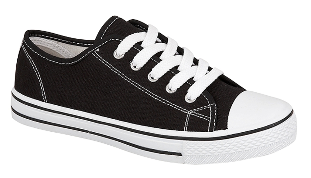 girls size 11 black trainers