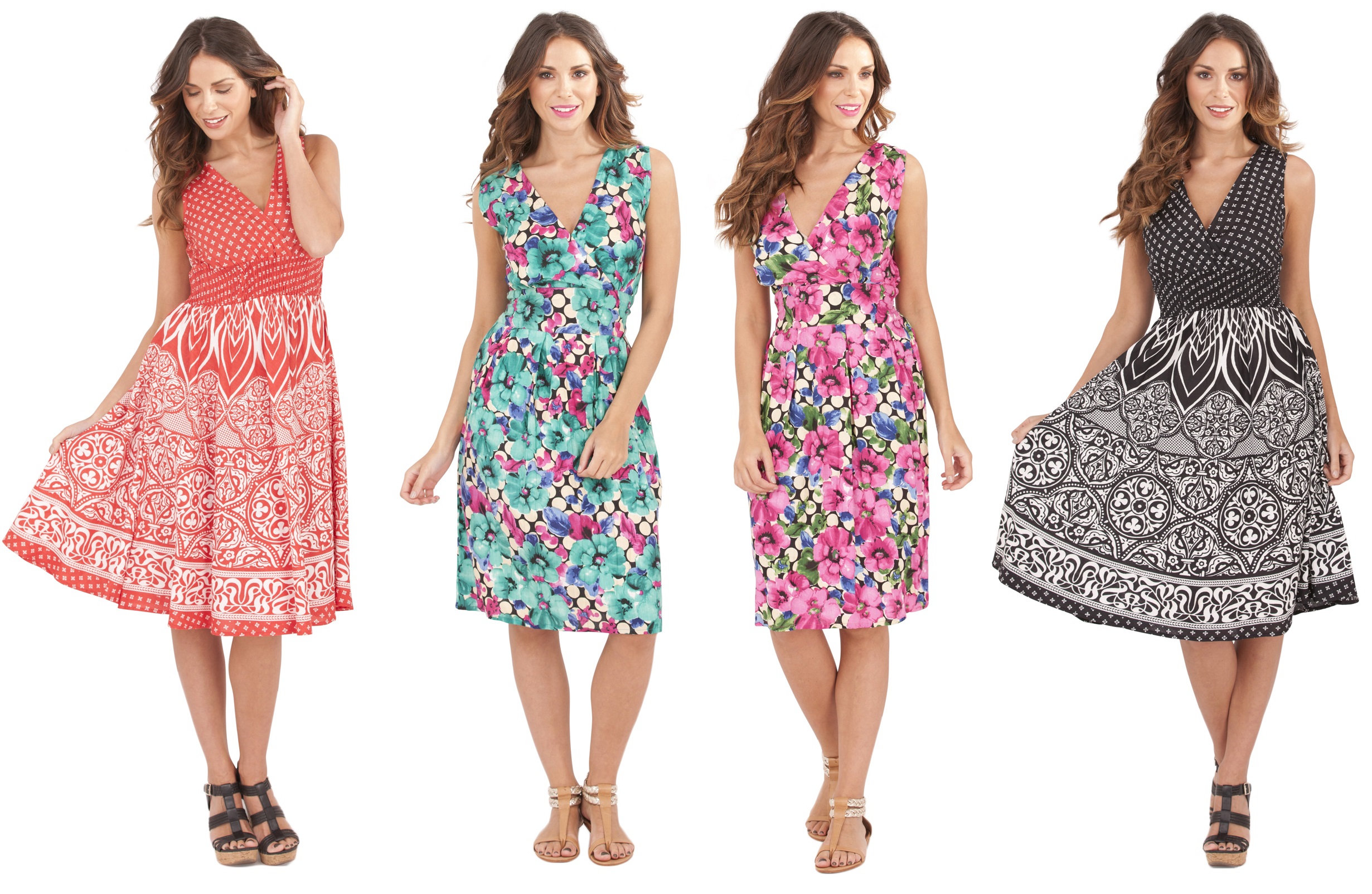 ladies floral summer dresses