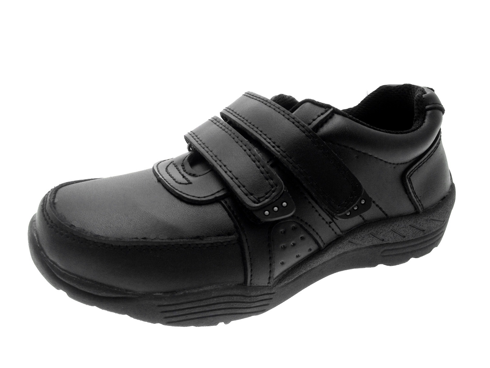 boys black slip on shoes