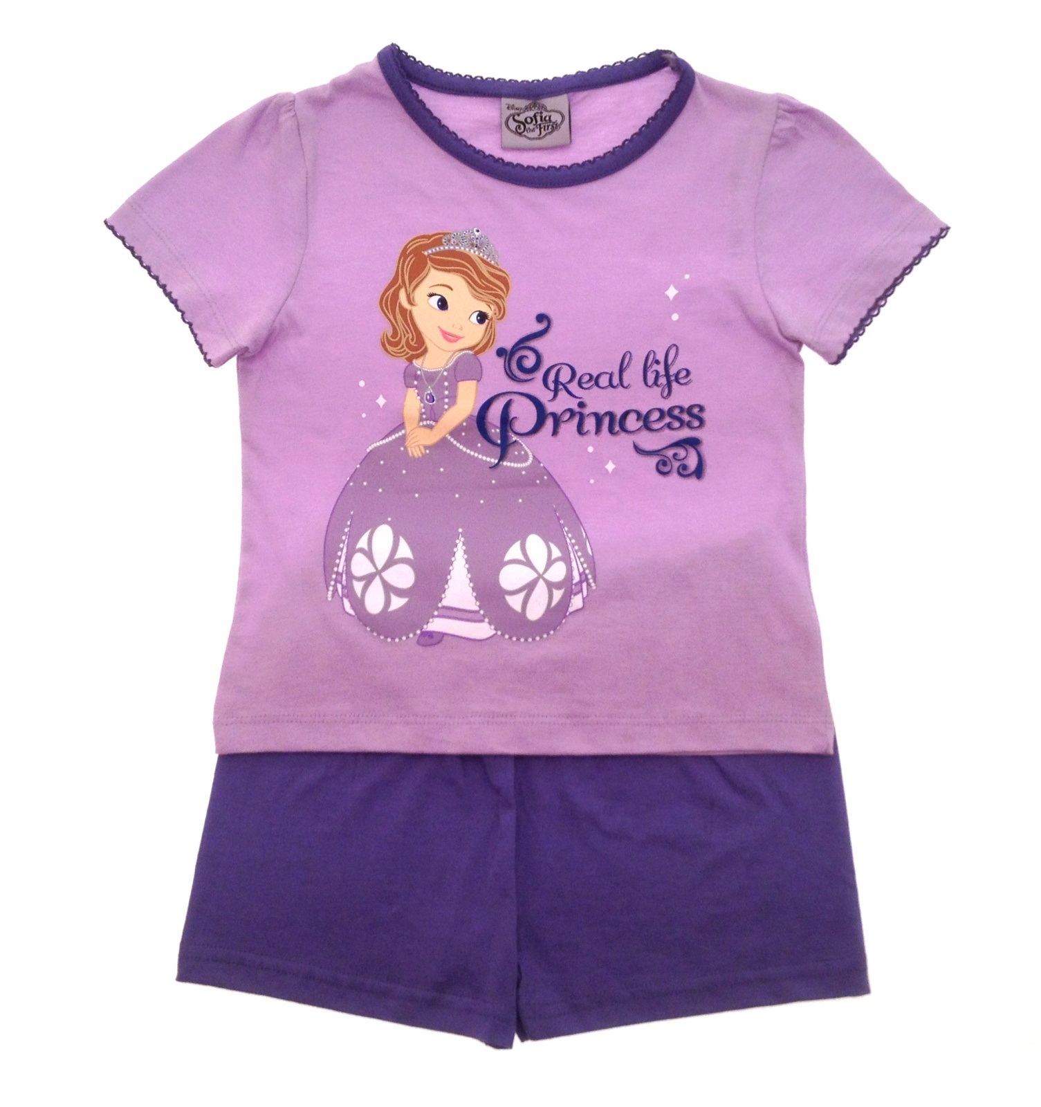 Girls Disney Princess Sophia the first short pyjamas summer pjs