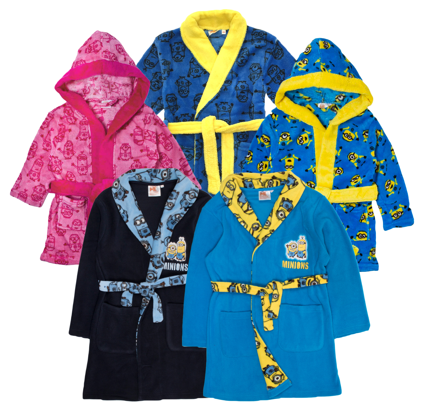 MINIONS Girls Fleece Dressing Gown