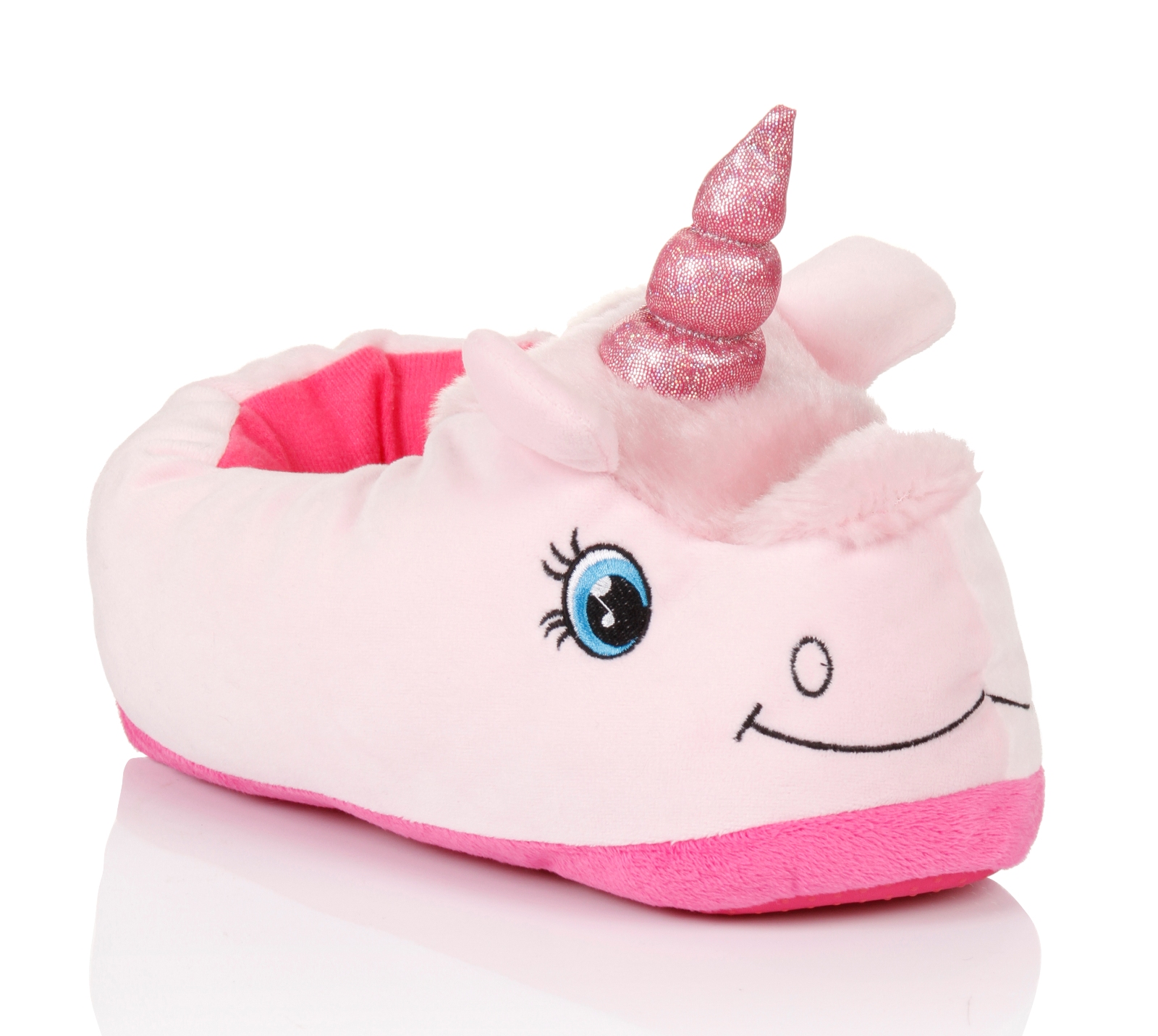 Womens Girls Novelty 3d Character Plush Unicorn Slippers Ladies Gift 