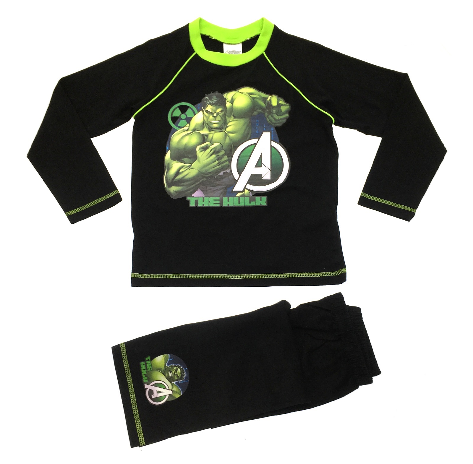 Pigiama Marvel Hulk &ndash; Set Ragazzo In Cotone Con Licenza Ufficiale &ndash; Nuovo