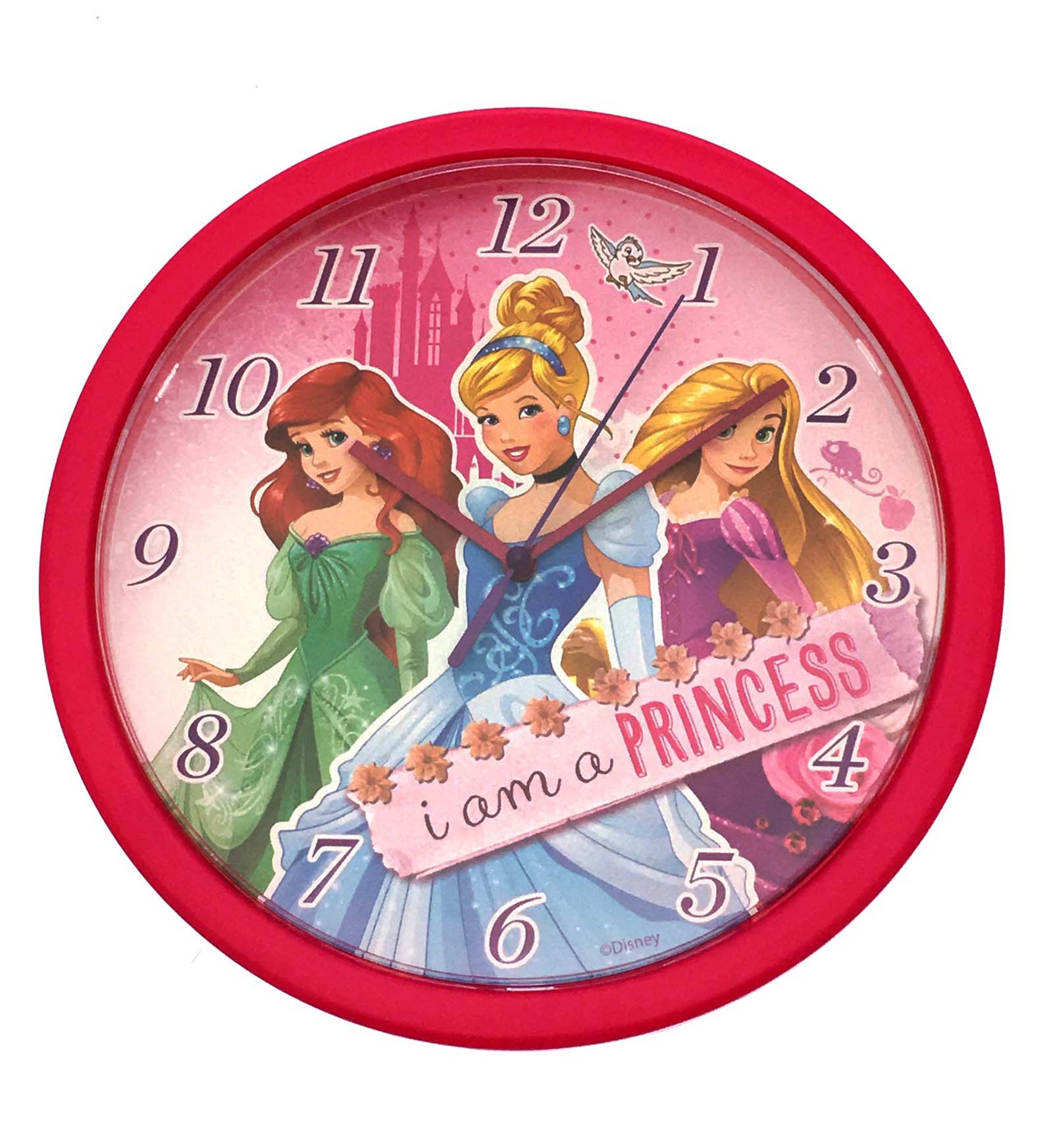 Boys Girls Character Round Wall Clock Kids Bedroom Accessory Gift ...