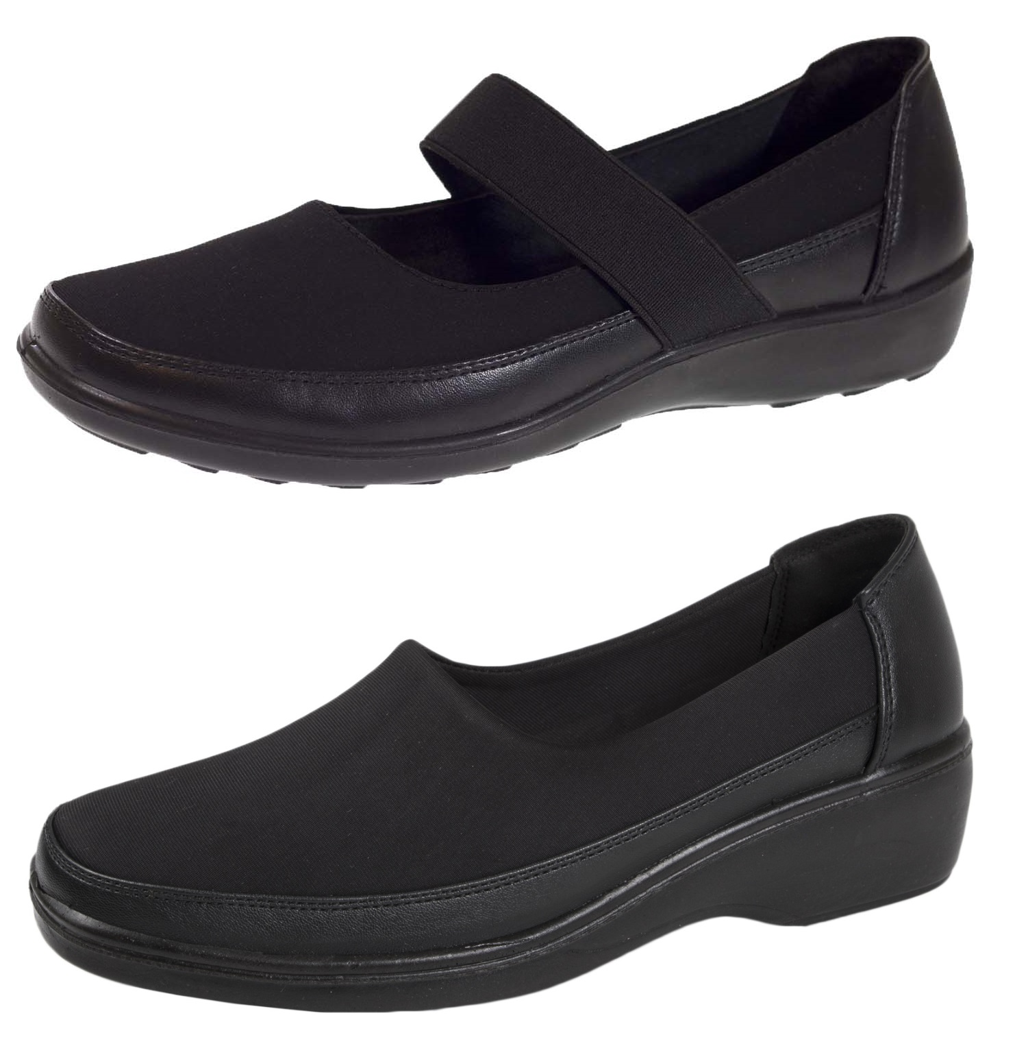 Ladies Flat Leather Work Shoes Ladies Flat Leather Work Shoes