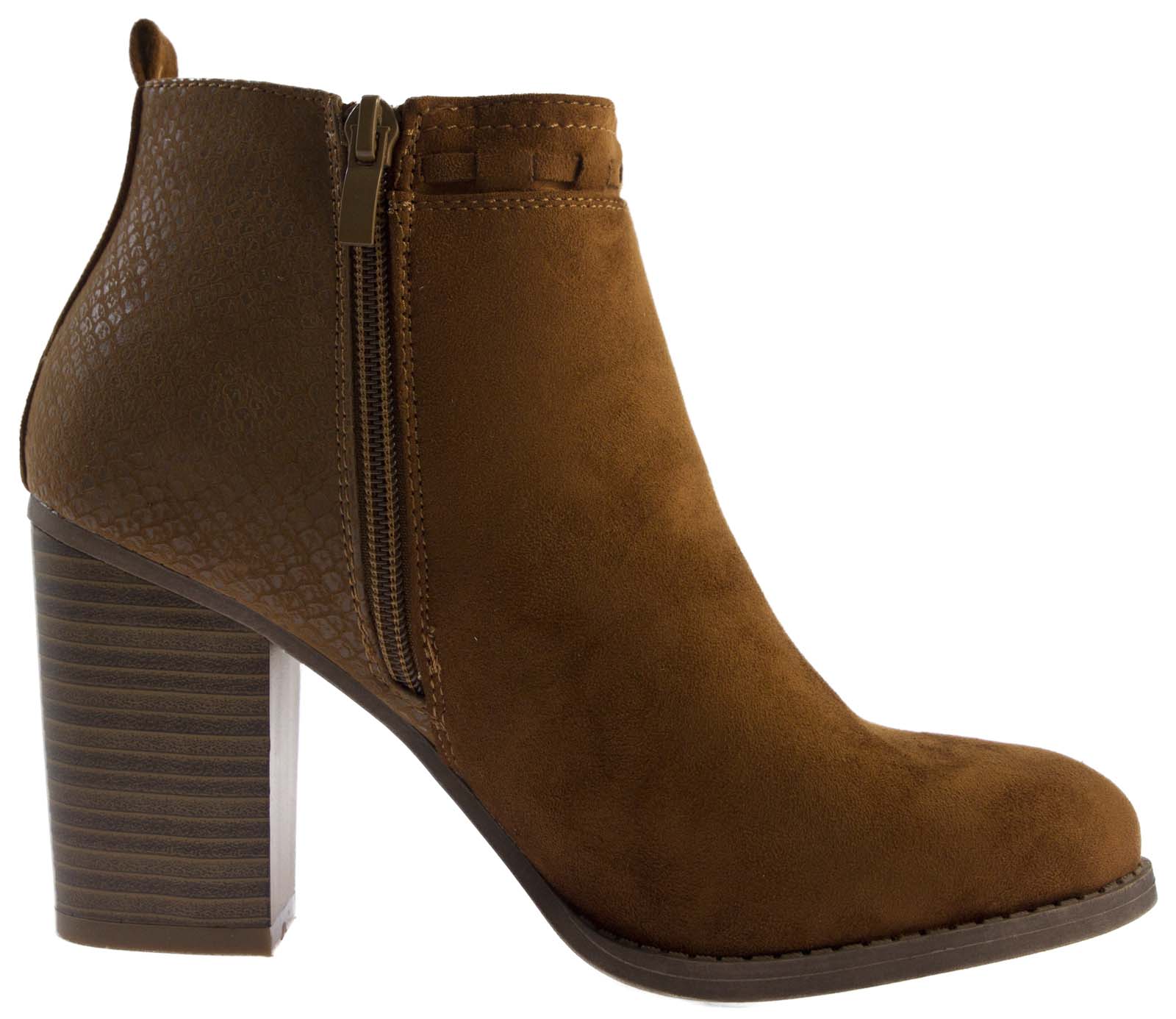 tan heeled chelsea boots womens