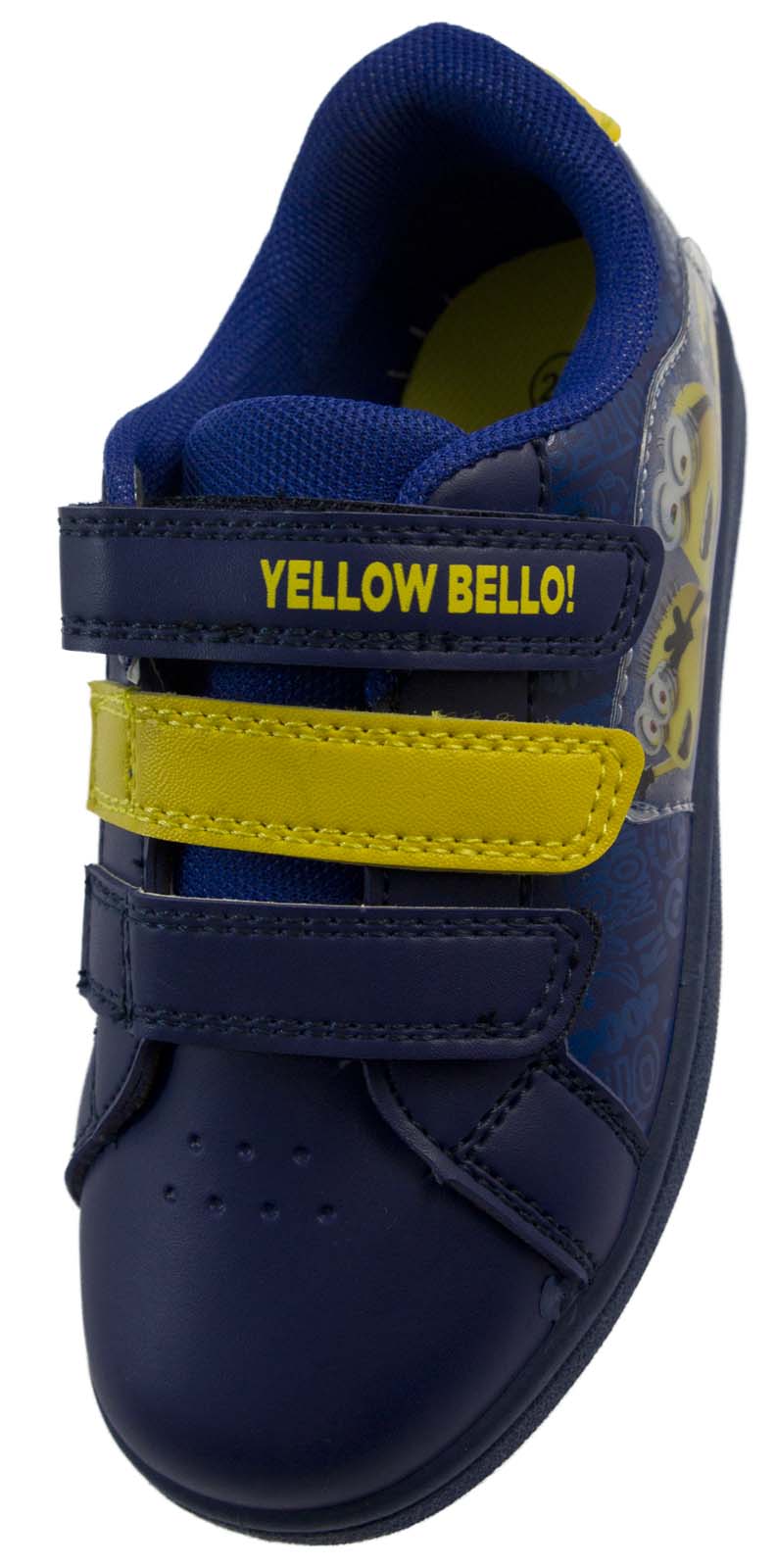 Kids Despicable Me Minions Pumps /"BELLO!/" Touch Fast Strap Trainers Sizes 7-1