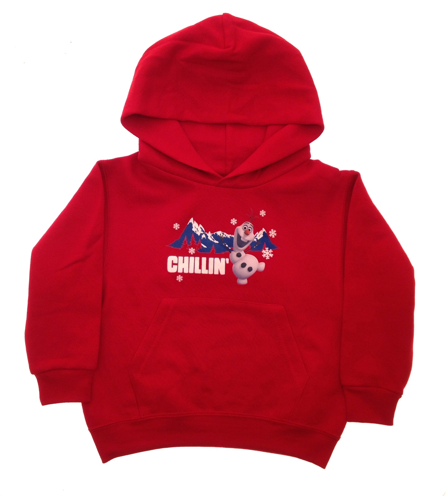 Disney Frozen Christmas Jumpers Hooded Top Elsa Anna Olaf Hoodie Hooded Size - Picture 6 of 8
