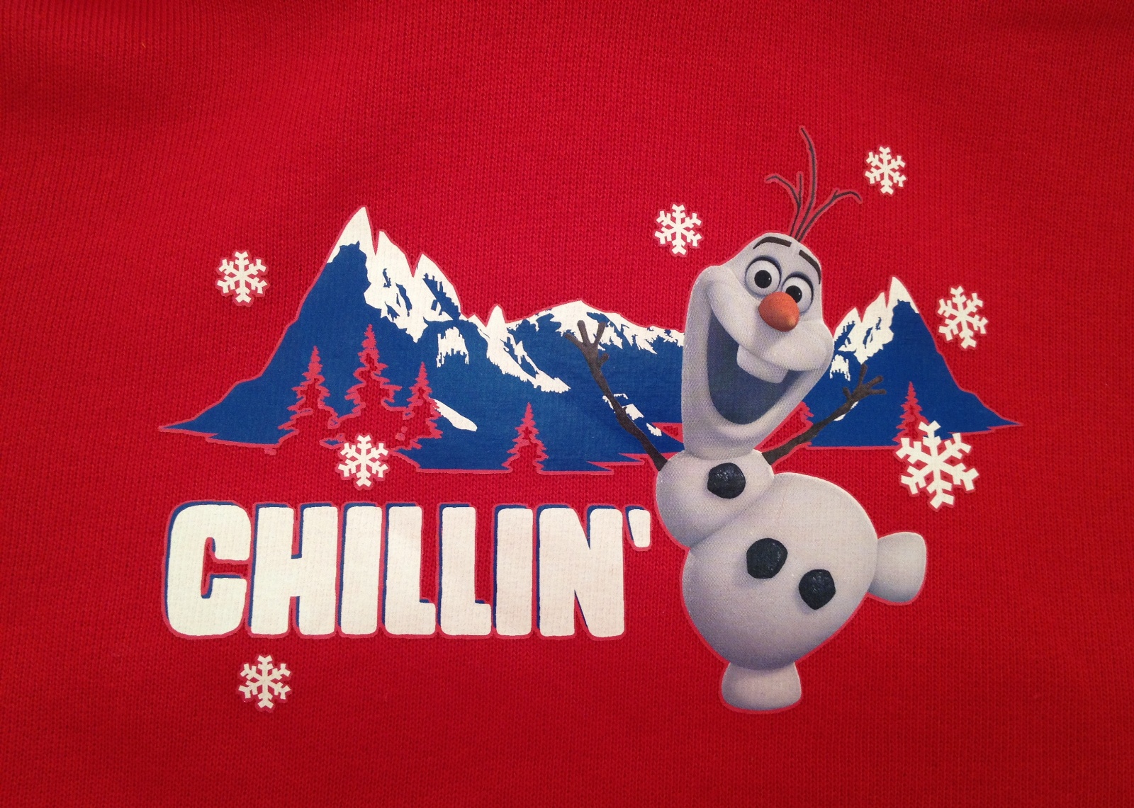 Disney Frozen Christmas Jumpers Hooded Top Elsa Anna Olaf Hoodie Hooded Size - Picture 7 of 8