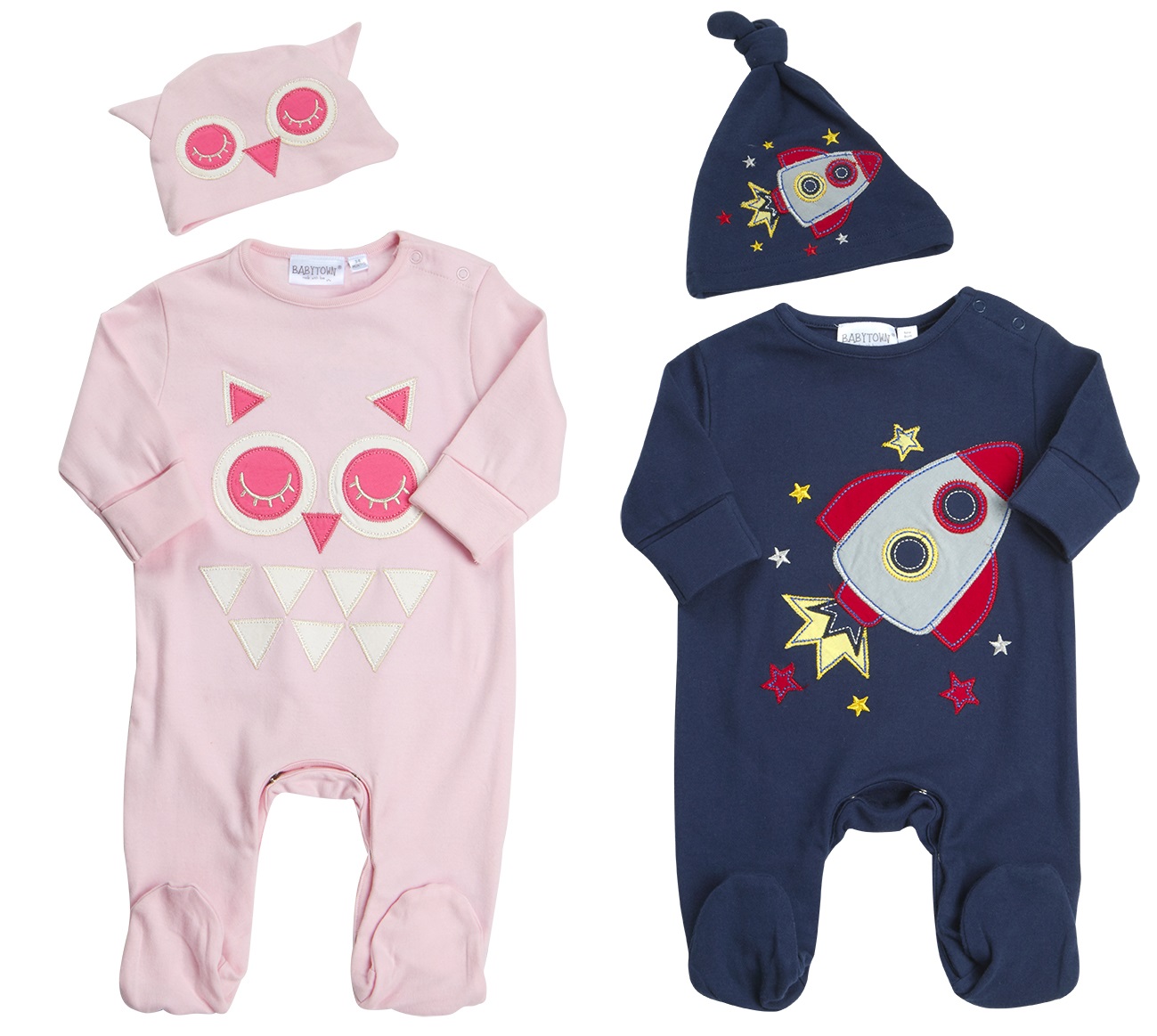 BabyTown Baby Boys Themed Romper Suit Blue All Over Car Print 6-9 Months