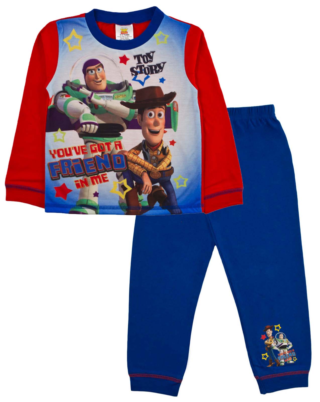 Kids Boys Official Disney Toy Story Buzz Woody Pyjamas PJ's Set Size 1 ...