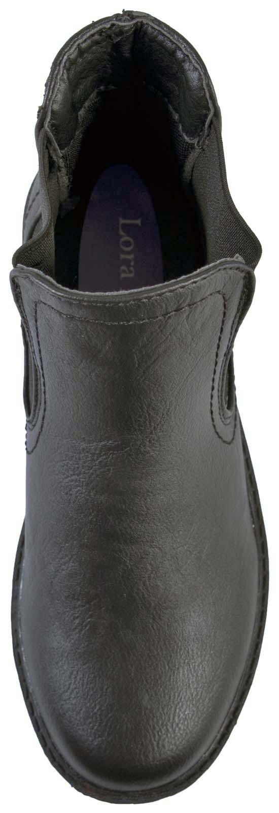 boys black school boots