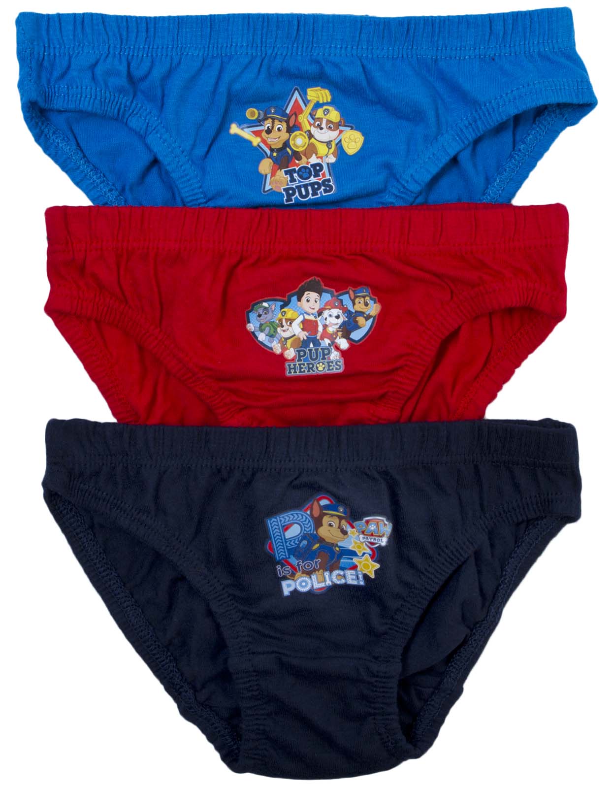 Boys Girls Toddlers 3 Pack Nickelodeon Paw Patrol Underwear Briefs Size