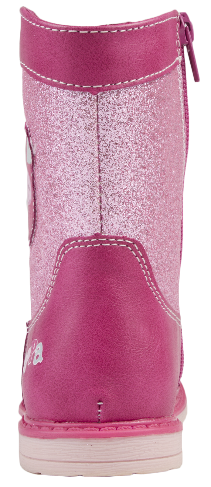 Girls Peppa Pig Boots Mid Calf Warm Winter Glitter Character Shoes Kids