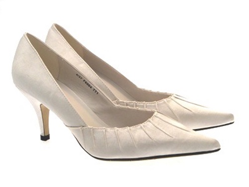 Womens Low Bridal Heels Pointed Toe Wedding Shoes Prom Party Las Womens Low Bridal Heels Pointed Toe Wedding Shoes