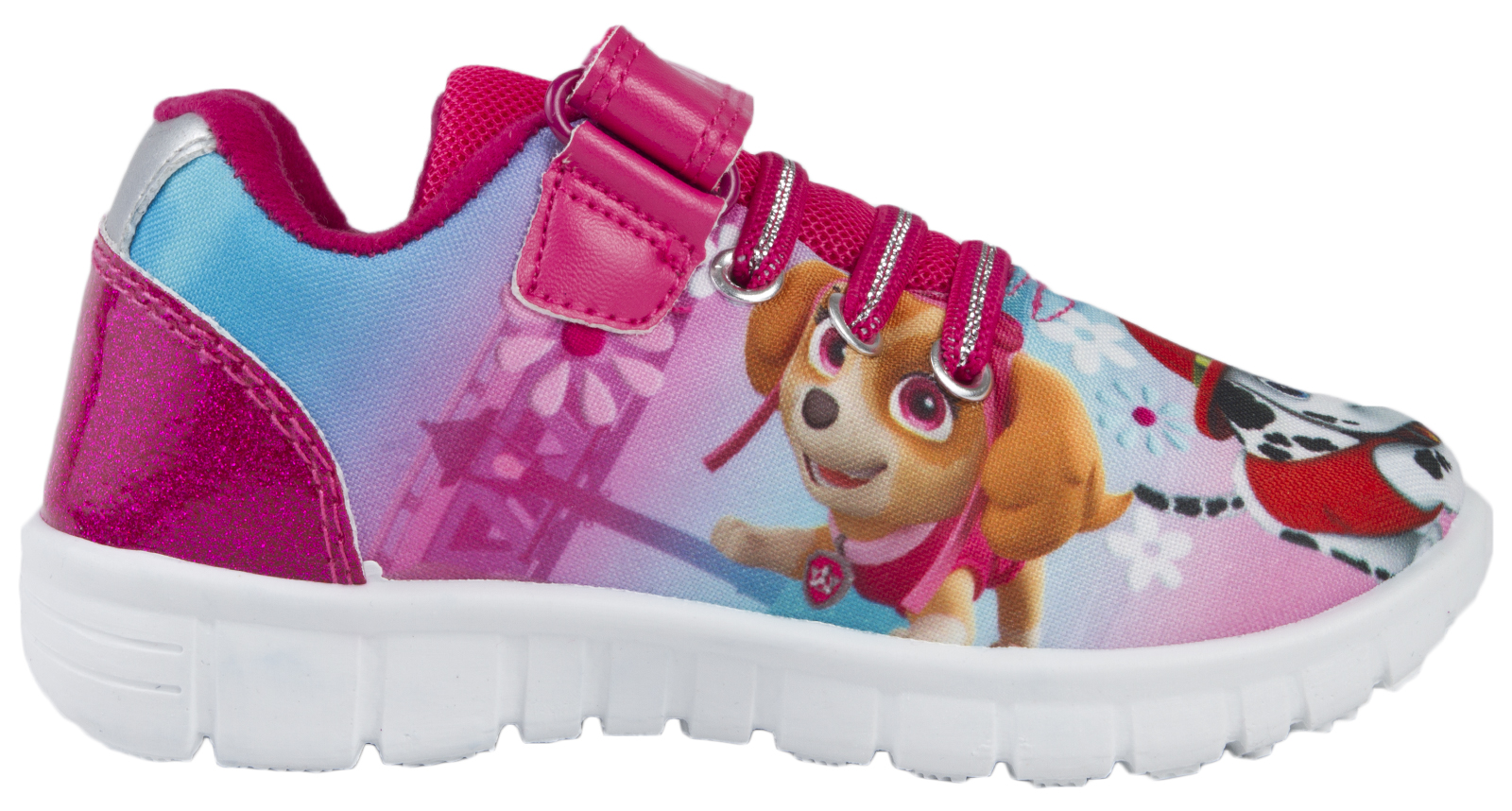 Paw Patrol Skye Sports Trainers Girls Glitter Skate Shoes Pumps Kids ...