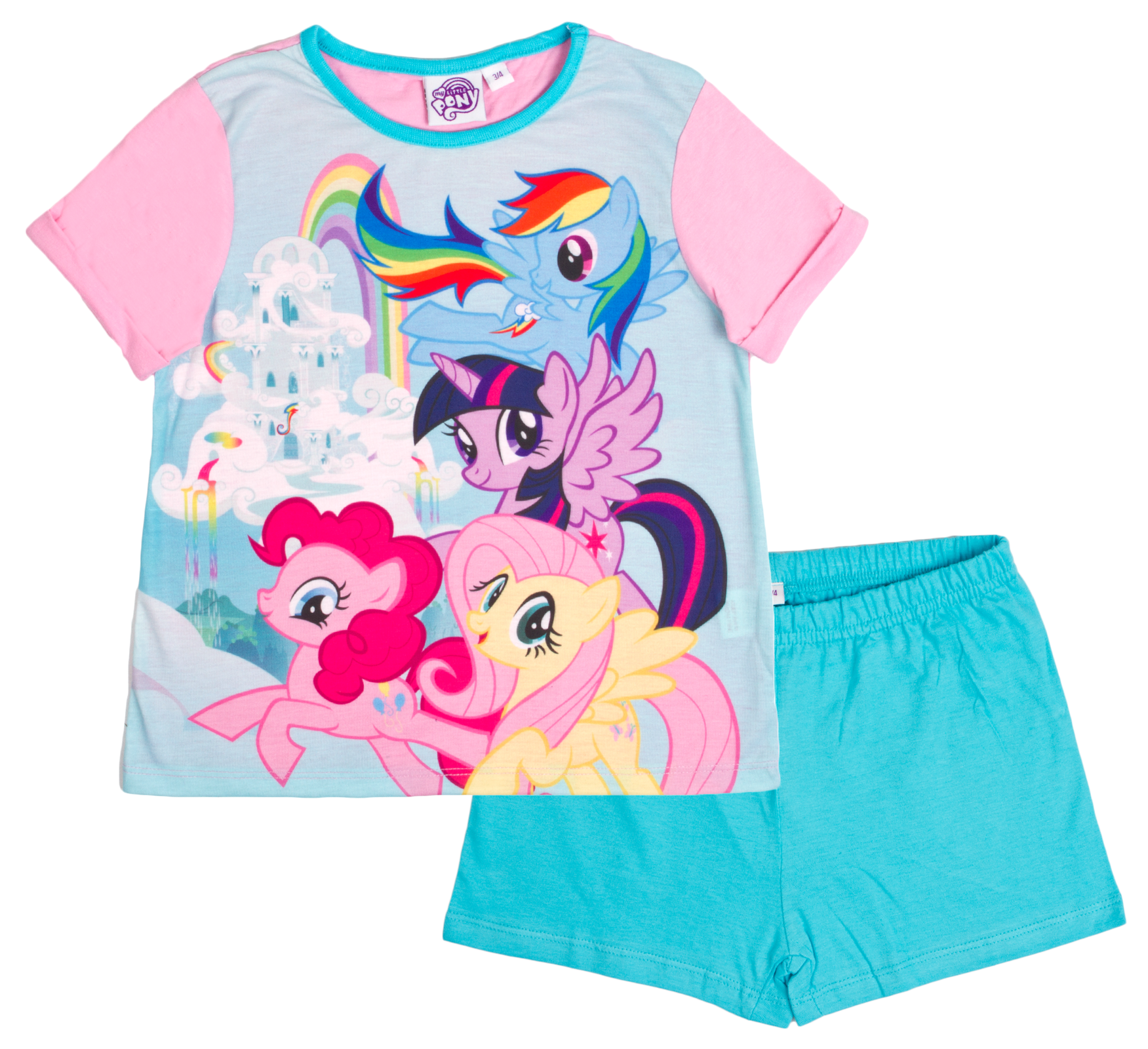 Girls My Little Pony Pyjamas Short 2 Piece Pjs Childrens Pyjama Set Kids Size - Picture 6 of 22