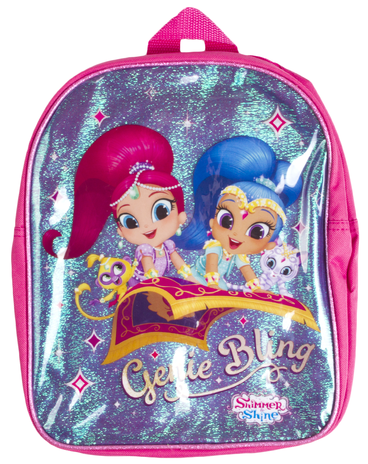 Girls Shimmer And Shine Backpack Kids School Lunch Book Bag Nursery