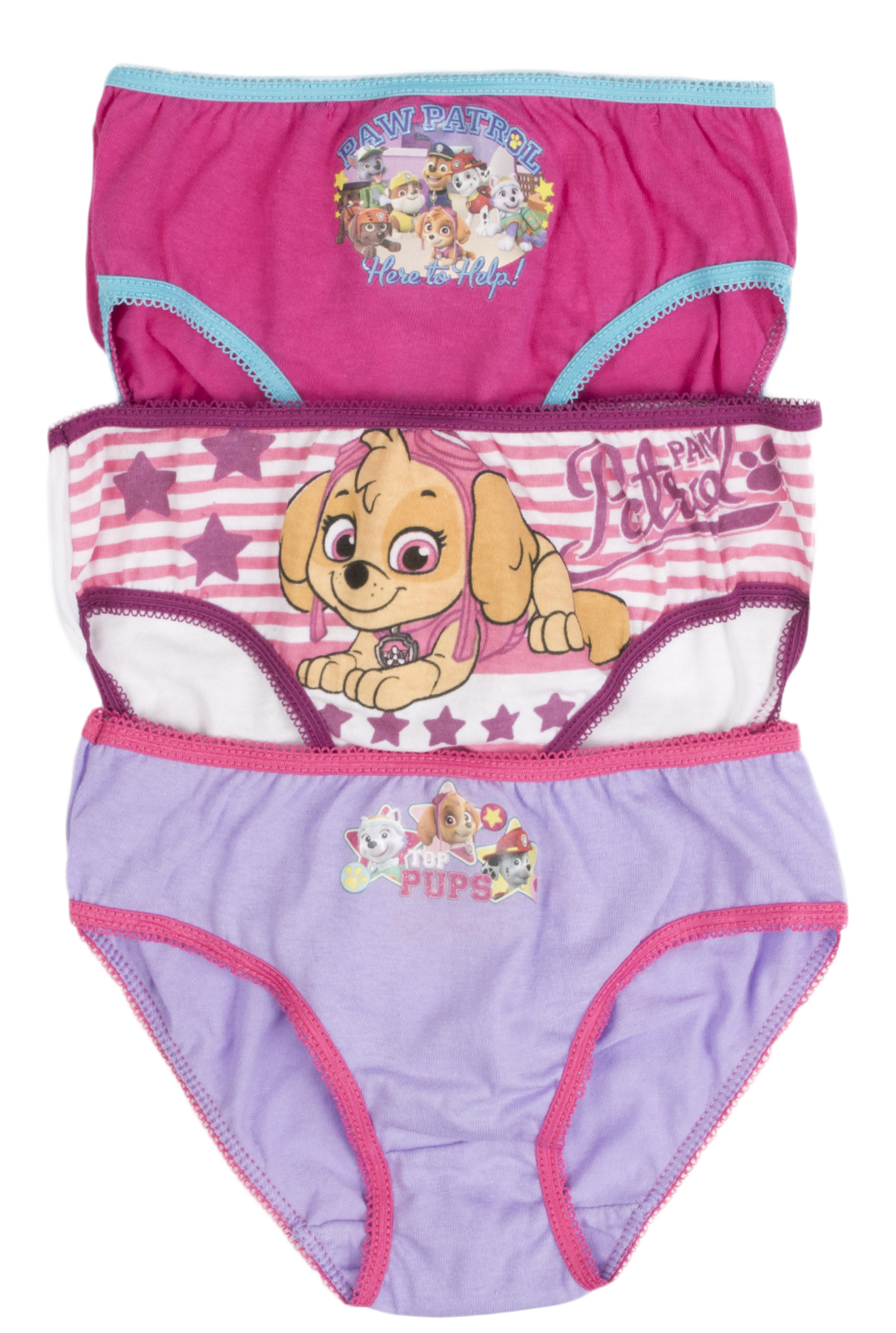 Paw Patrol Girls 3 pack brief fuchsia