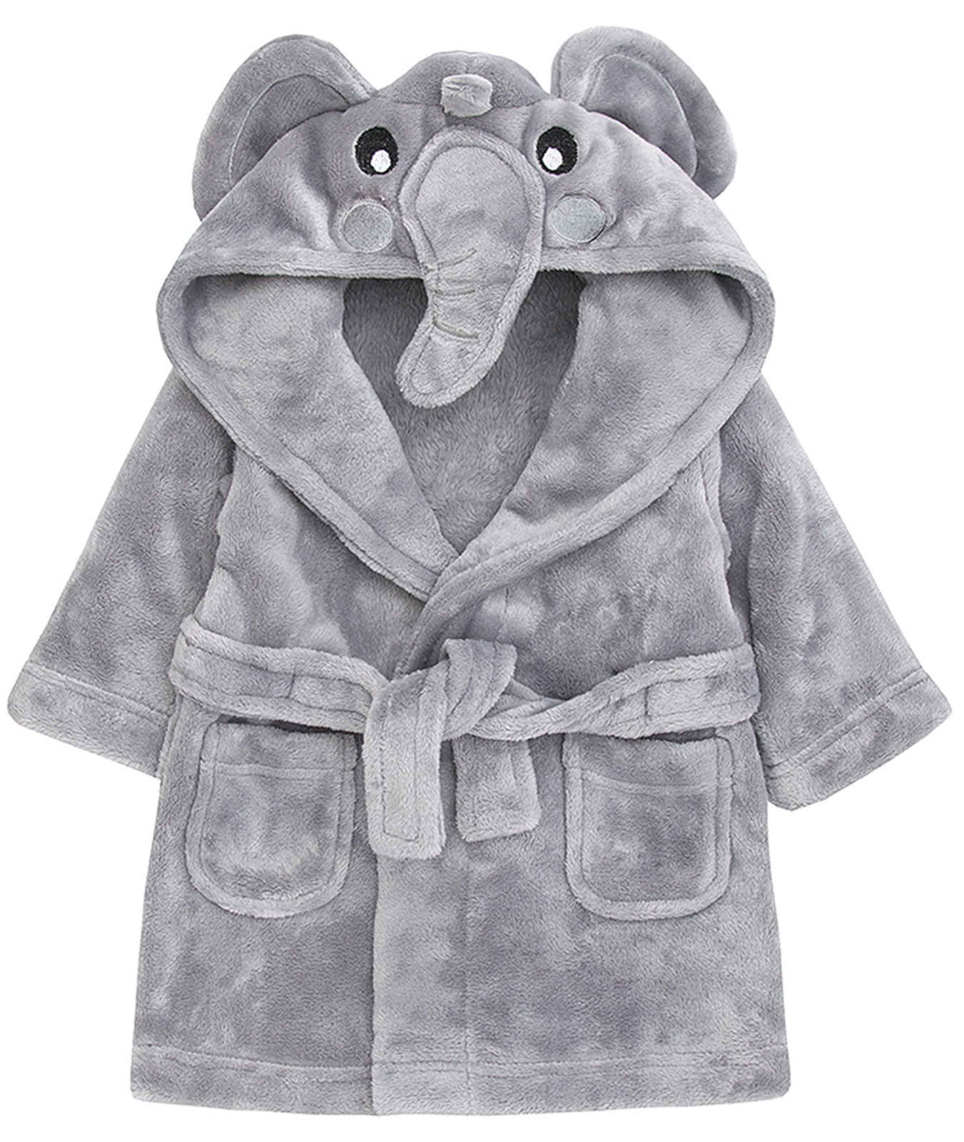 grey baby dressing gown