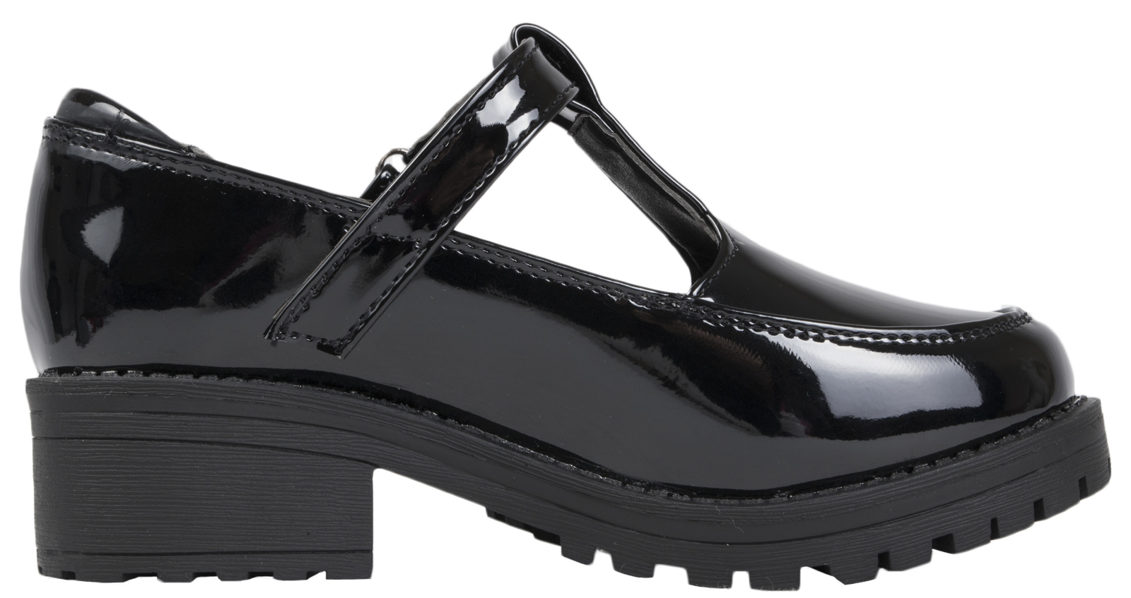 Kids Girls Chunky Block Heel Platforms School Shoes Strong Souls Smart