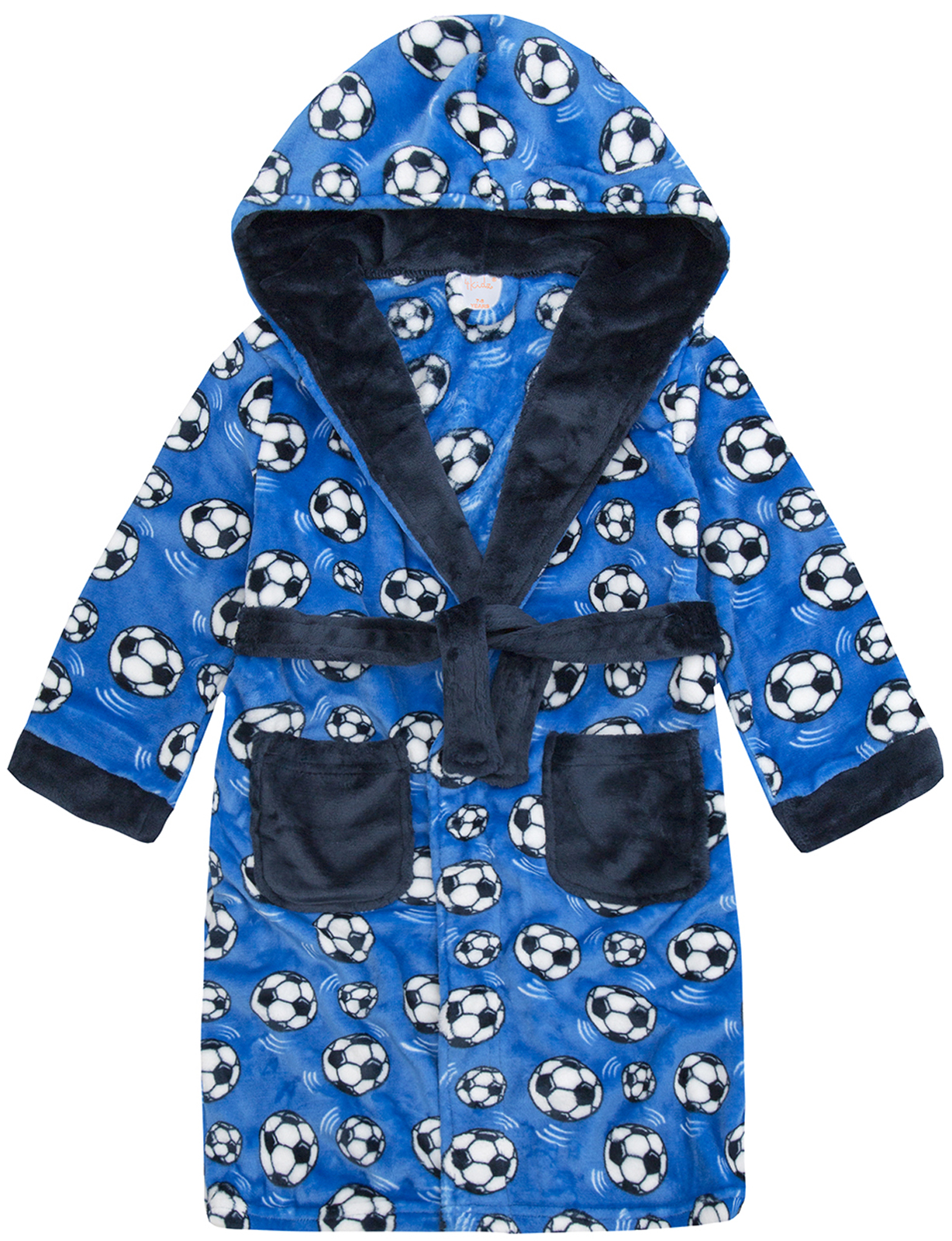 Boys Luxury Fleece Dressing Gown Hooded Bath Robe Housecoat Kids Infant Teen eBay