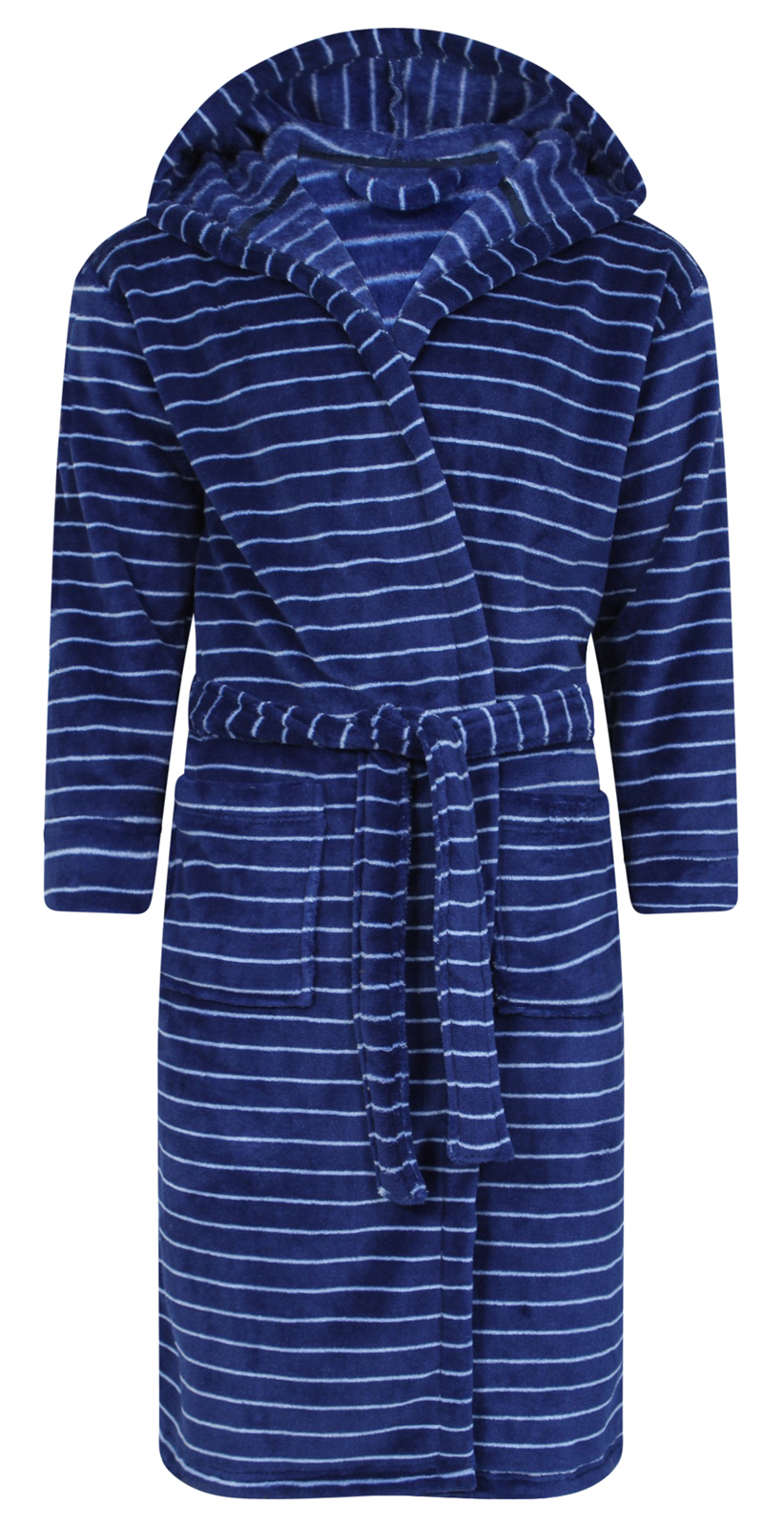 Mens Luxury Dressing Gowns Fleece Bath Robes House Coat Robe + Belt