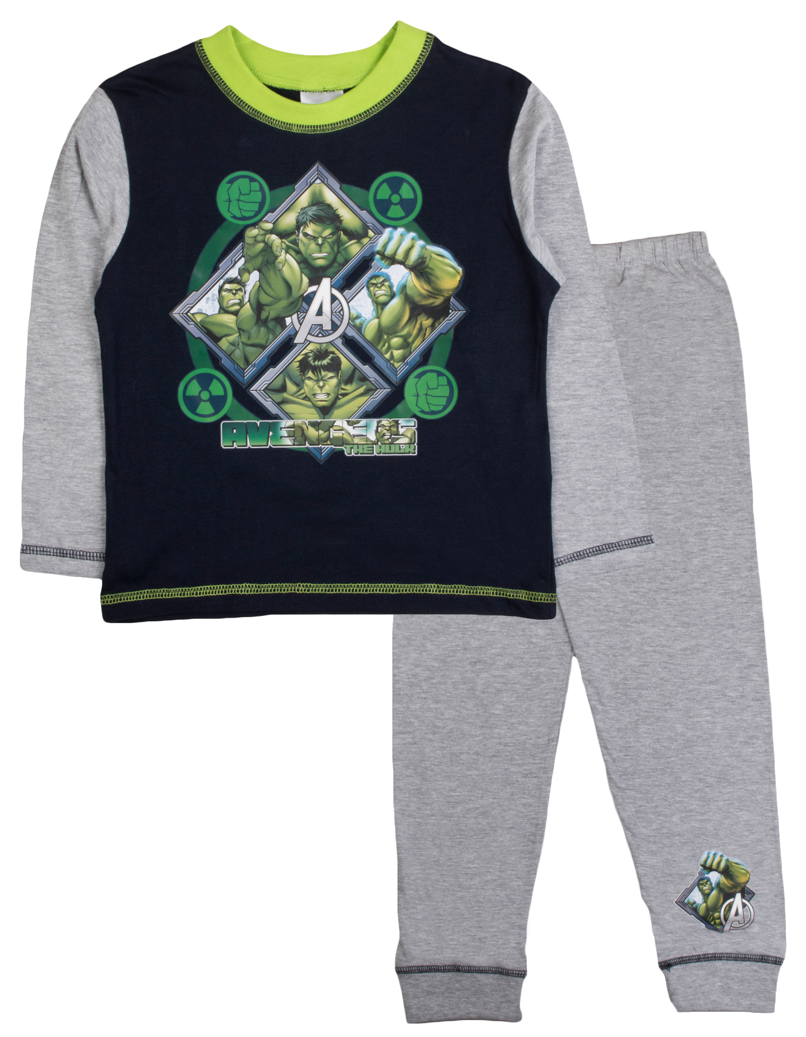 Kids Boys Pyjamas Marvel Avengers The Incredible Hulk Pjs Set Size UK 4