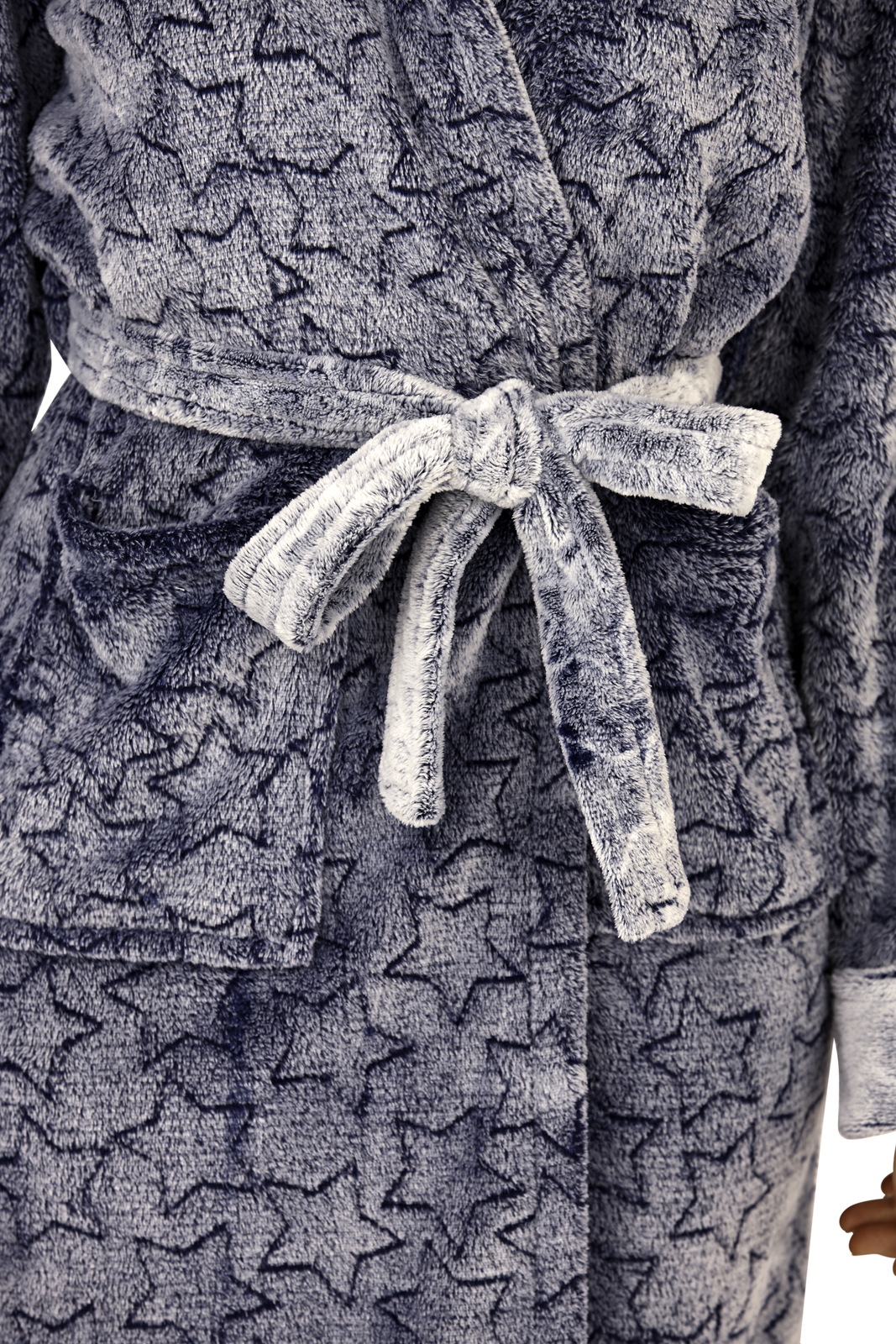 short fleece dressing gown