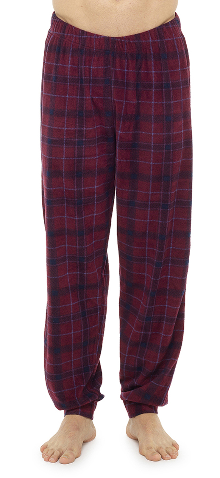 Mens Brushed Pure 100% Cotton Pyjamas Winter Warm Flannel Thermal M L XL XXL Fleece pajama pants for men