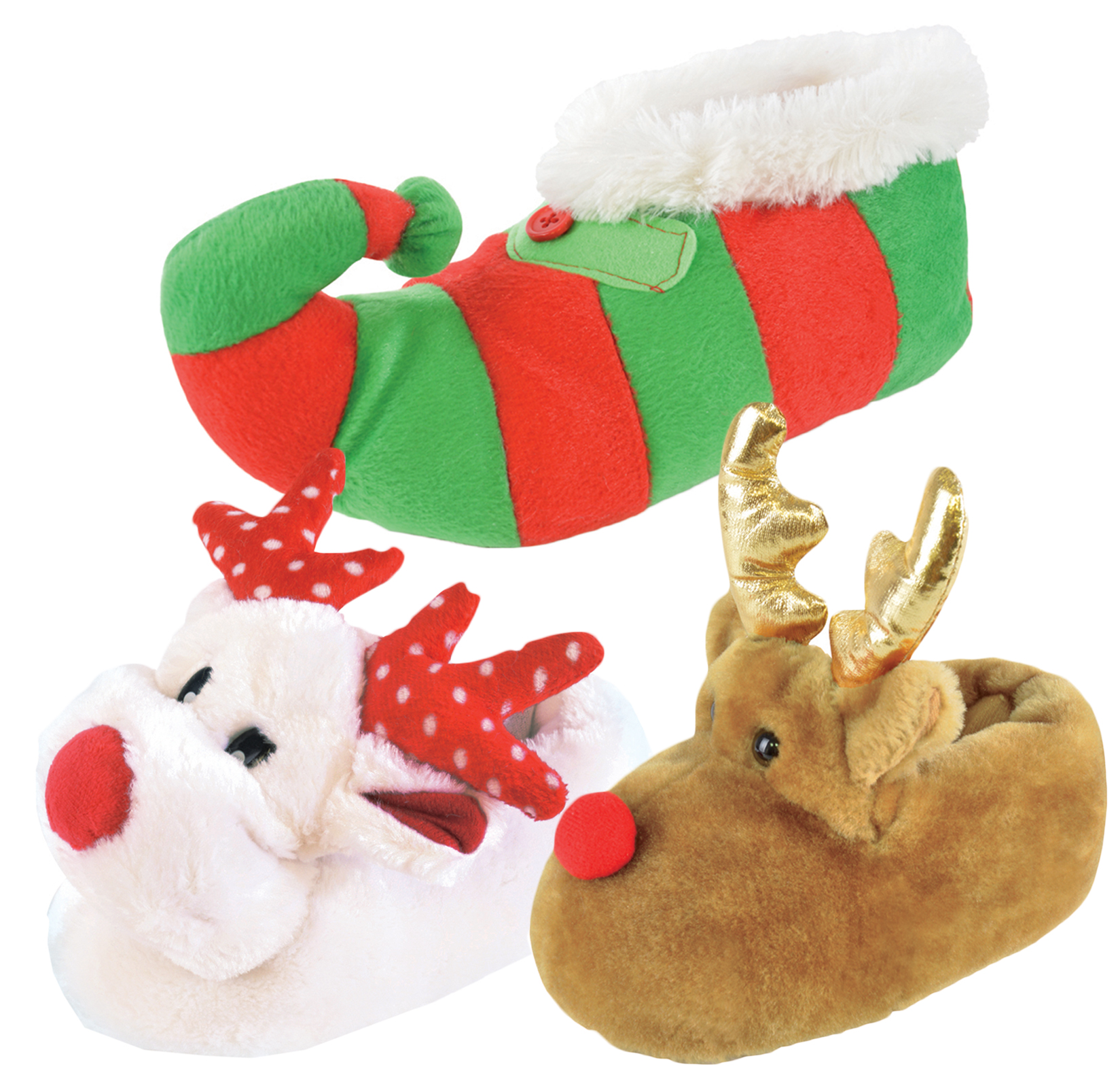 girls christmas slippers