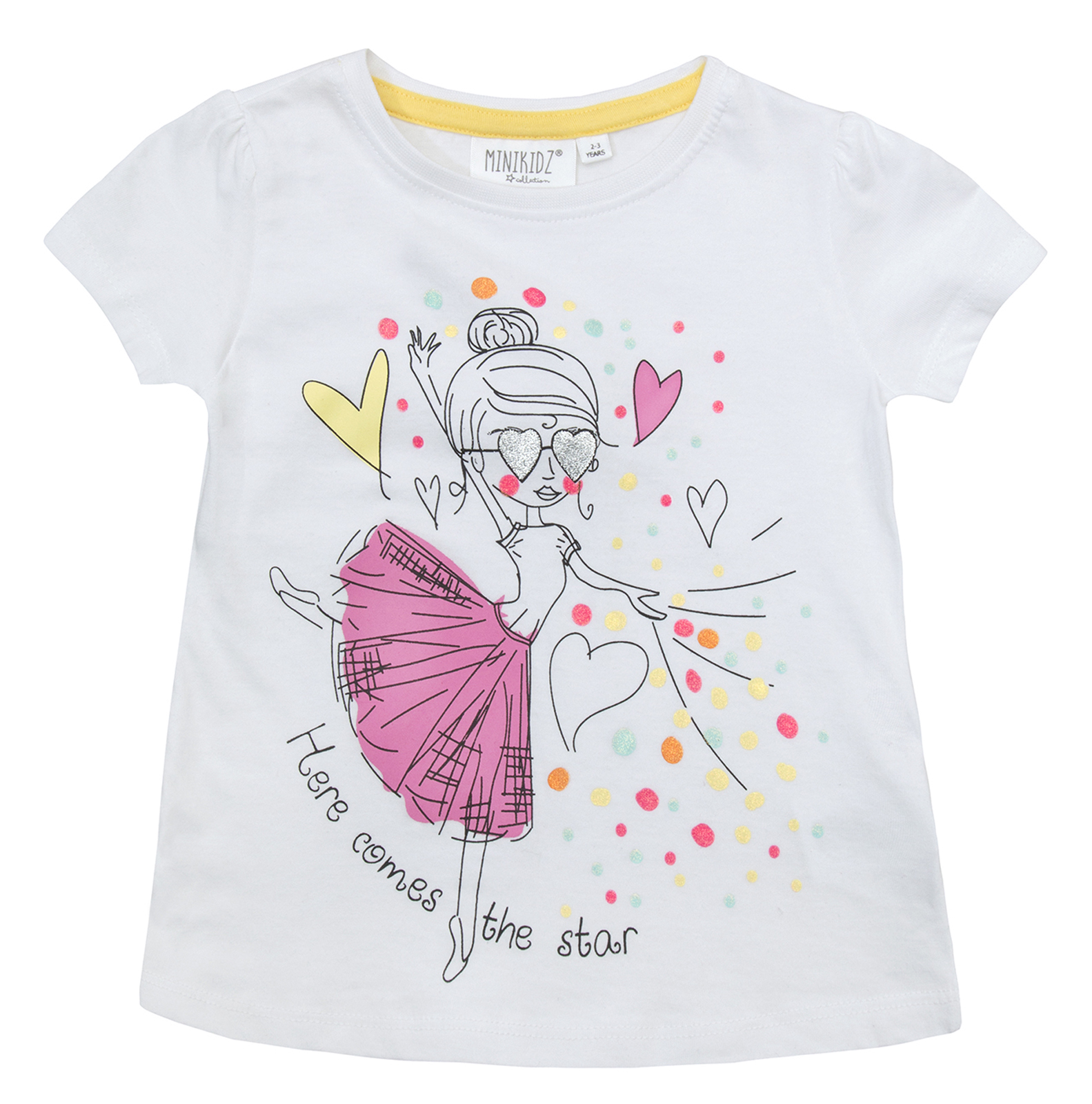 Girls Short Sleeve Mermaid Unicorn T Shirt Slogan Top Ballerina Fairy Princess 