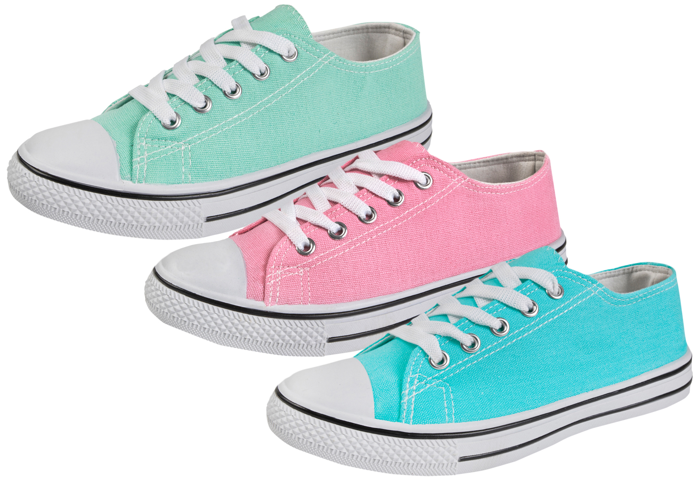 low lace canvas pumps