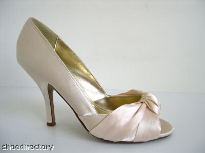 Womens Diamante Wedding Shoes Peeptoe Bridal Stilettos High Heels Pumps Size