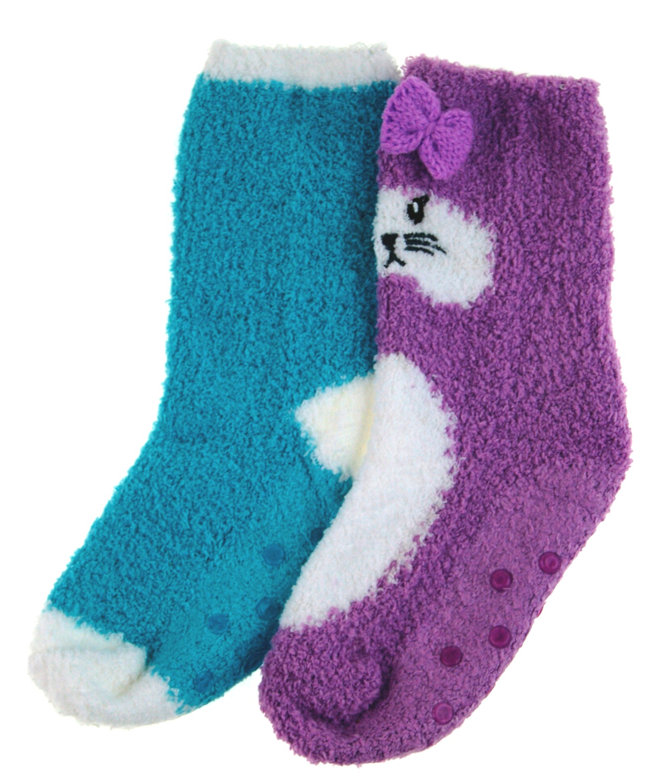 Girls Fun Themed Bed Socks 2 or 3 Pack Cosy Fluffy Slipper Lounge Socks