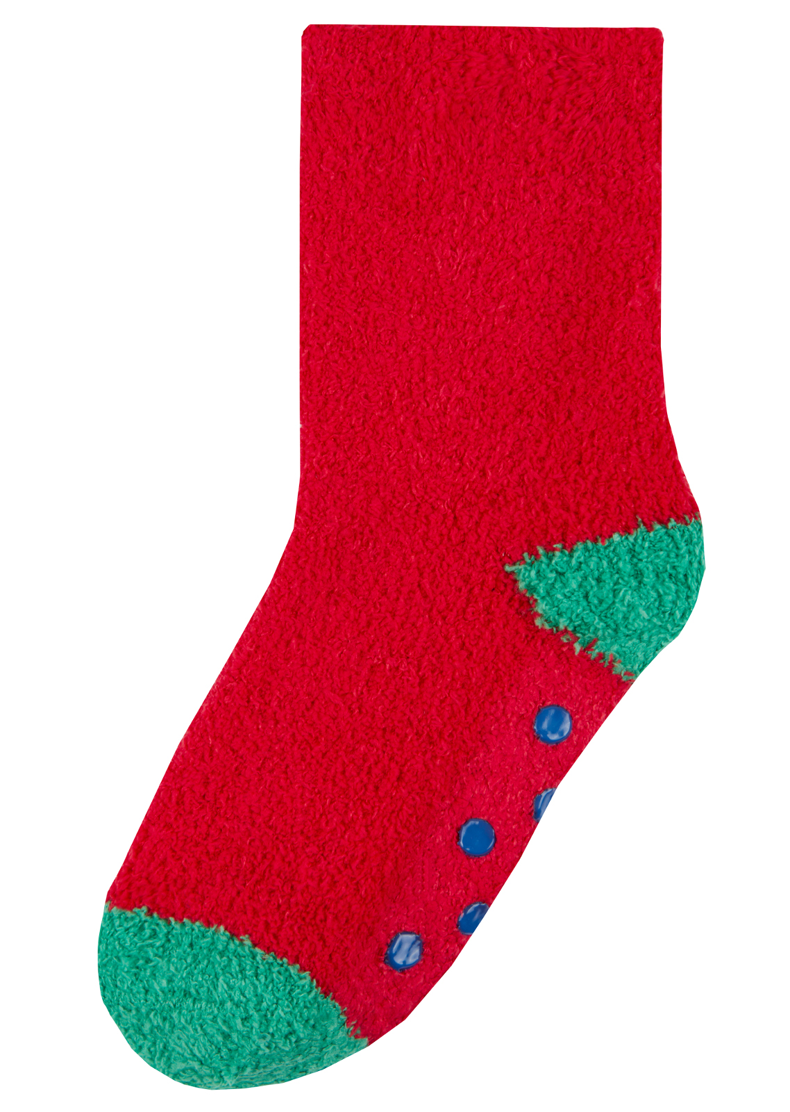 2 or 3 Pack Cosy Slippers Socks Fleece Lounge Bed Socks Grippers Boys