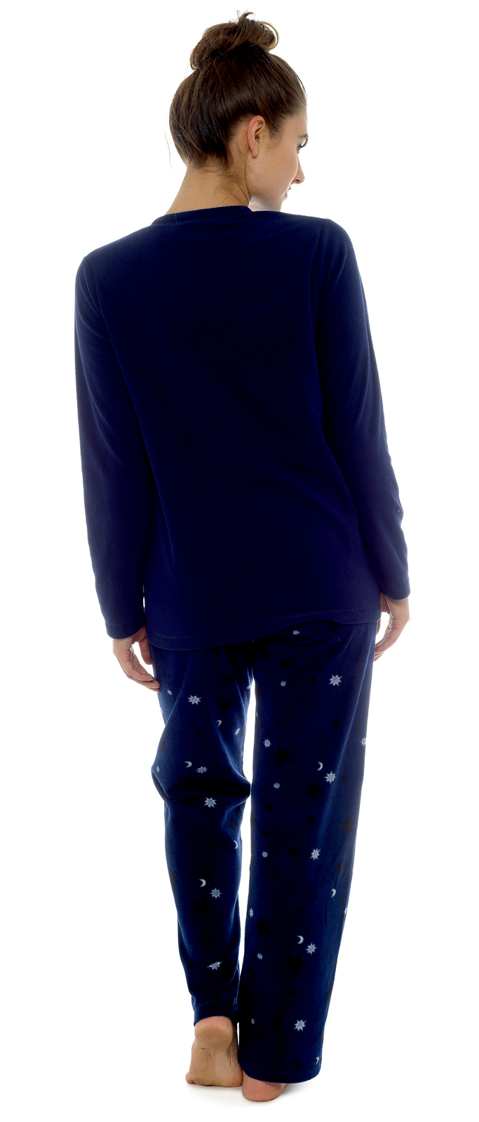 Womens Soft Fleece Pyjamas Lounge Set Twosie Warm Pjs Ladies Lounge