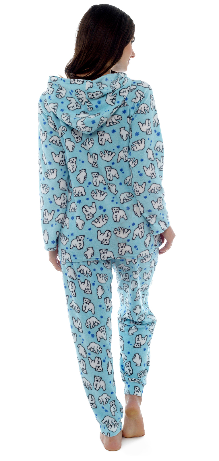 Womens Soft Fleece Pyjamas Lounge Set Twosie Warm Pjs Ladies Lounge