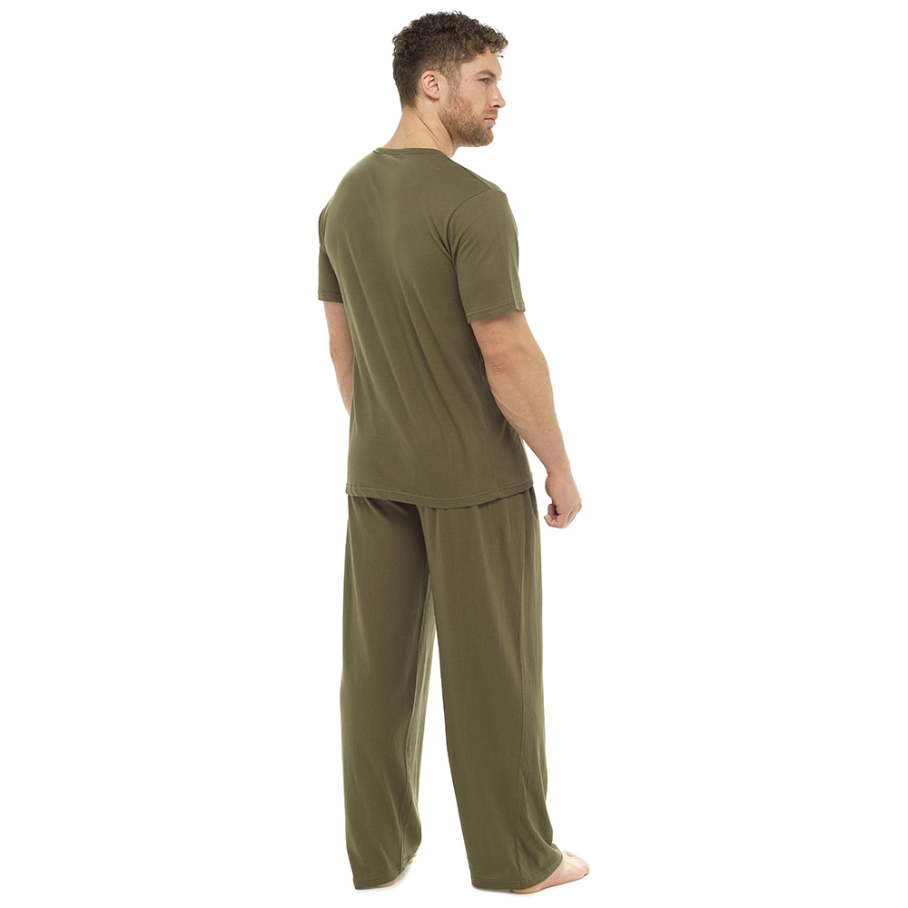 Spring&Autumn New Men Pajama Set Long Sleeve Cotton Man Pyjamas Solid Color Plus Size Pajamas 
