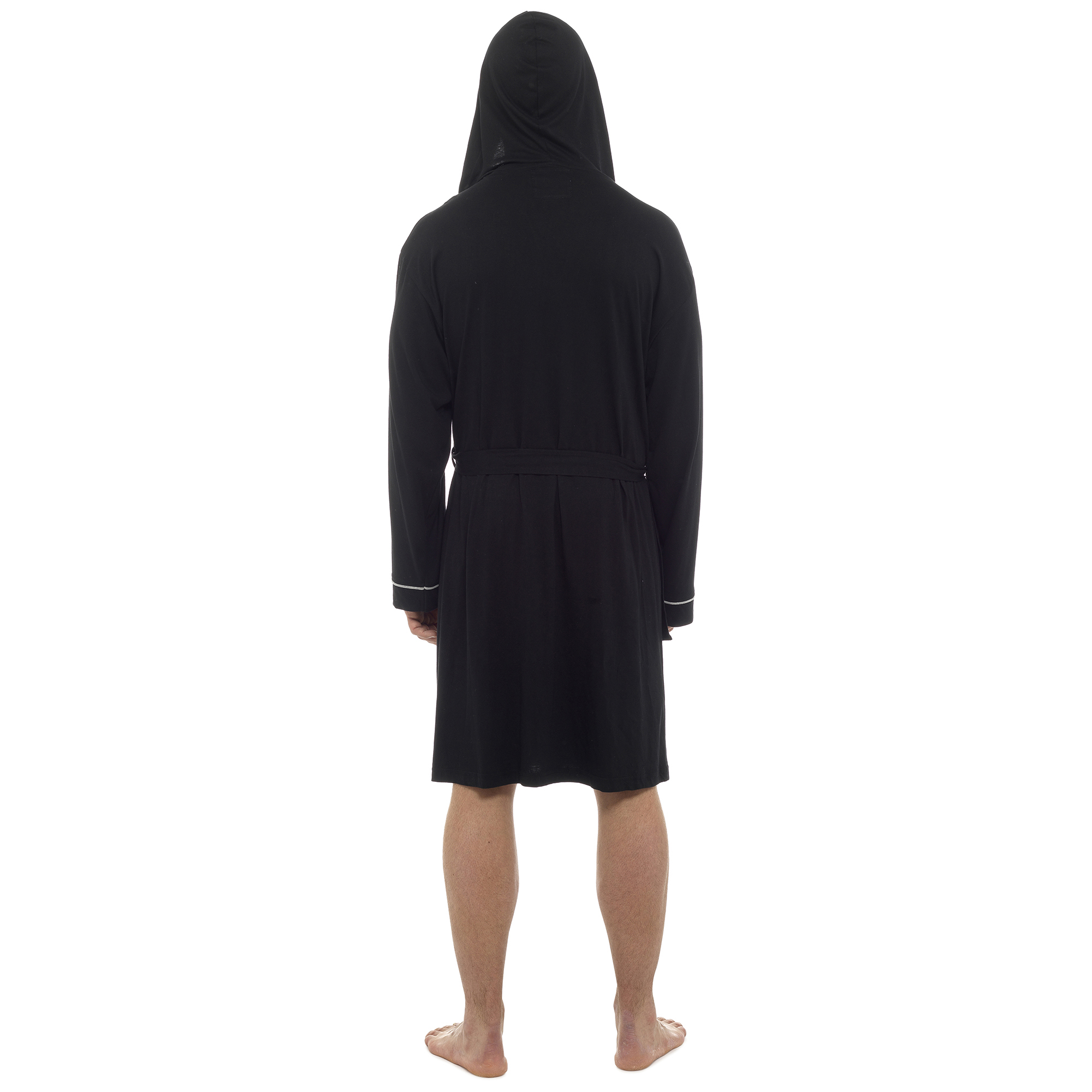 Mens Lightweight Robe Summer Dressing Gown 100 Cotton Bathrobe