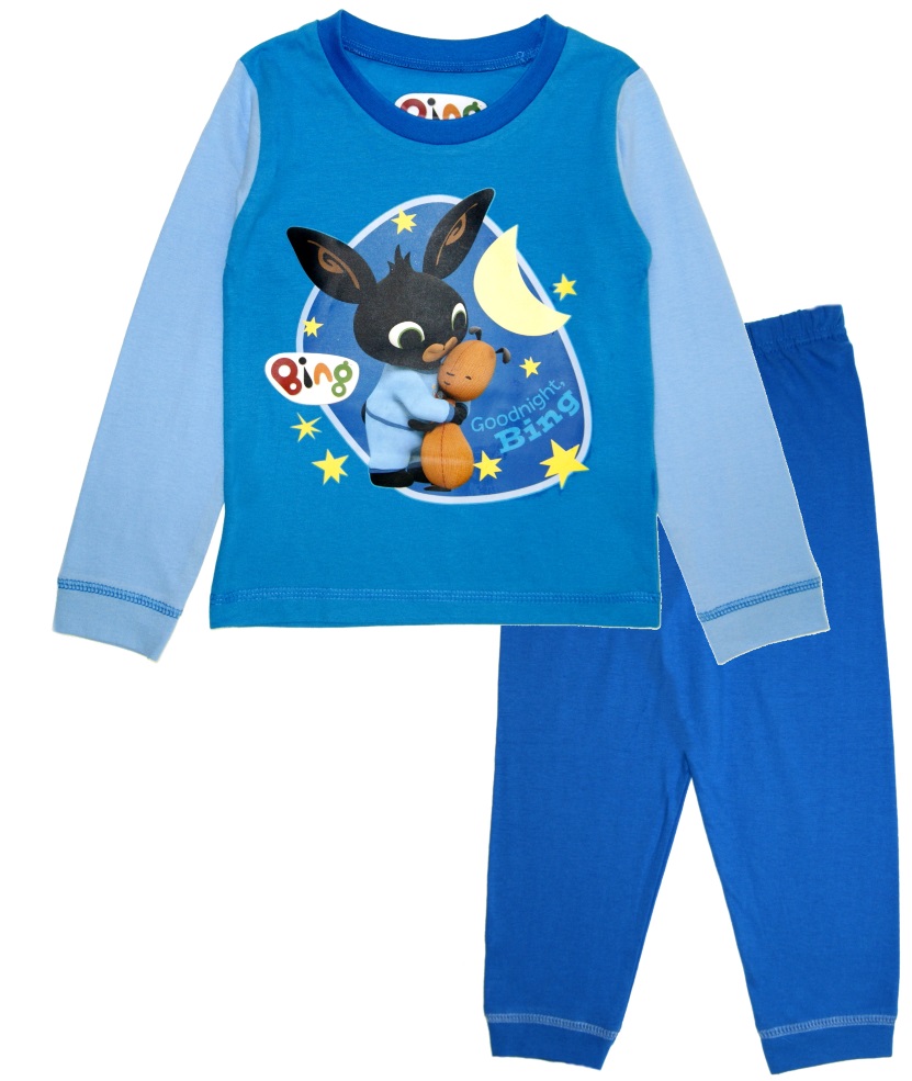 Toddler Bing Pjs CBeebies Goodnight Blue Boys Pyjamas Character