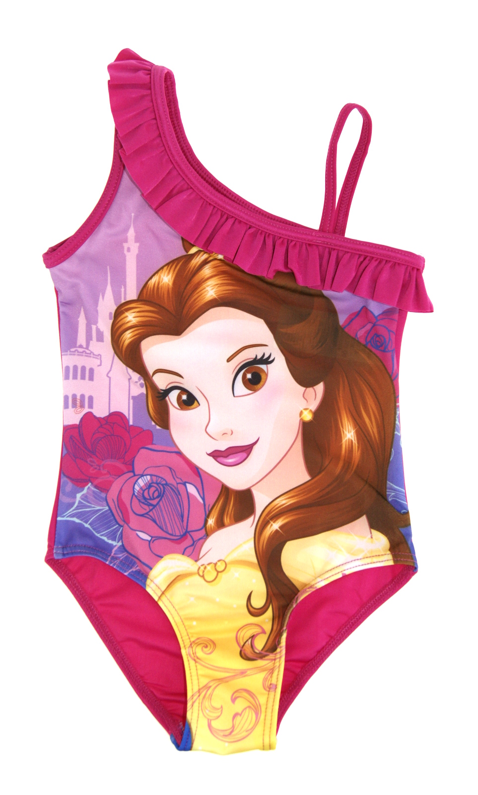 Girls Disney Beauty And The Beast Belle Swim WearSwimming CostumeSwimsuit