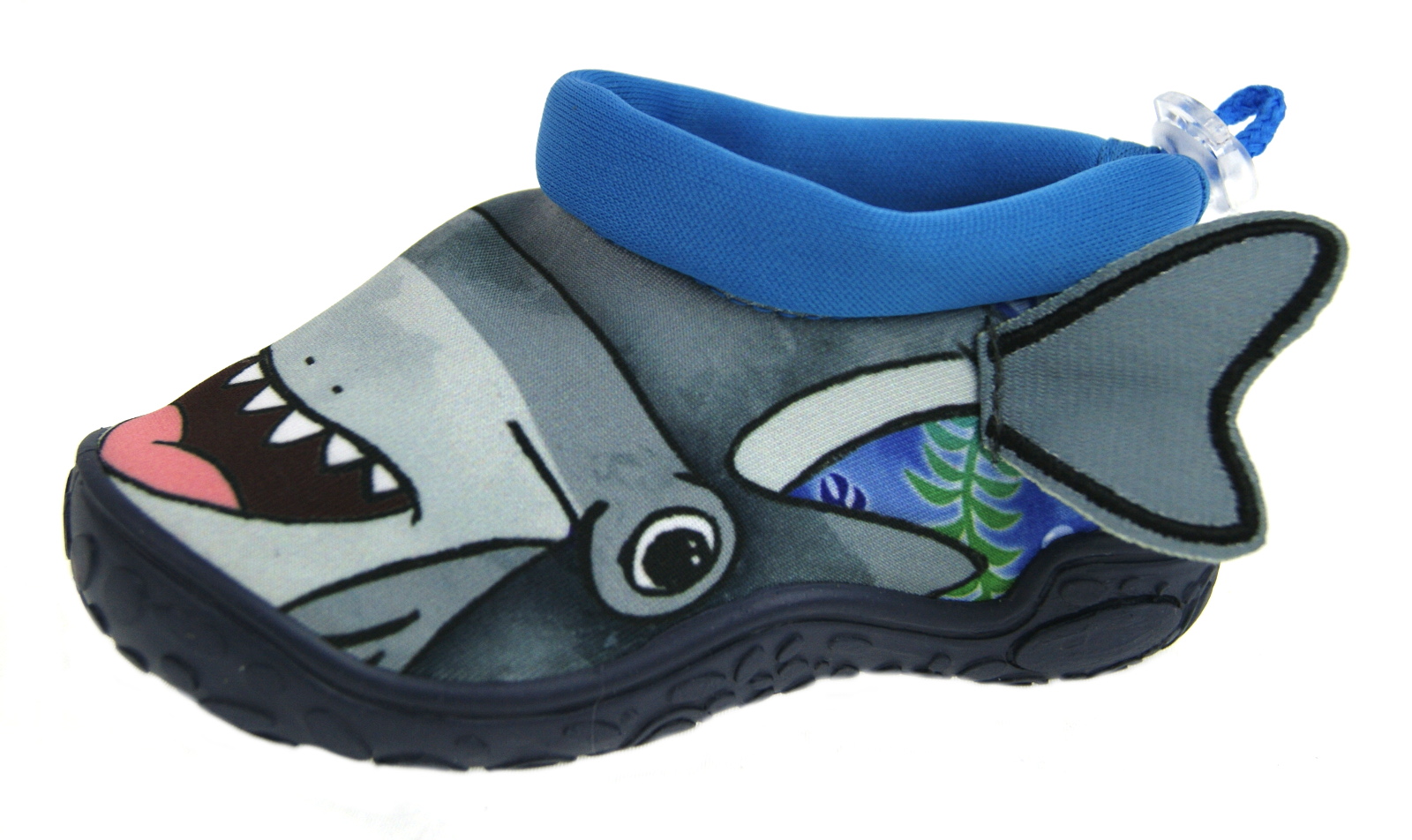 Boys 3D Shark Sandals Aqua Shoes Water Beach Comfort