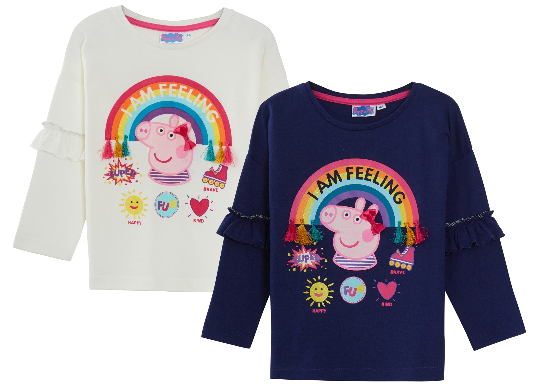 Peppa Pig Girls Long Sleeve Top