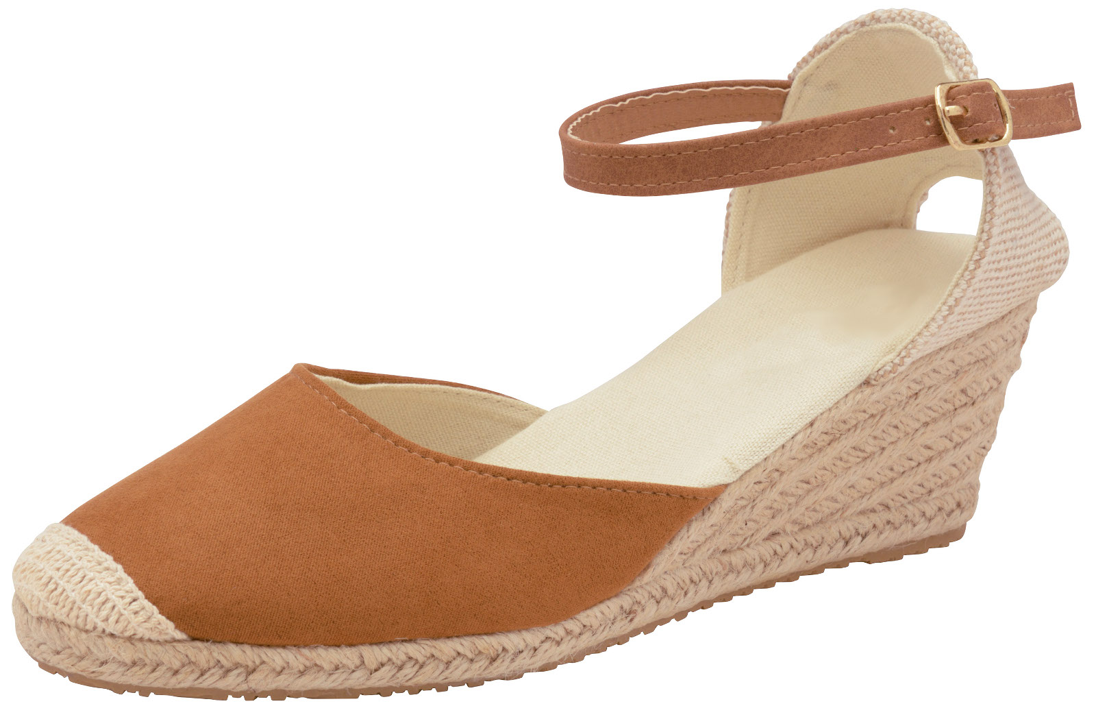 Damen Memory Foam Keilabsatz Sandalen Damen High Heel Hessische Wedges Sommerschuhe - Bild 32 von 88