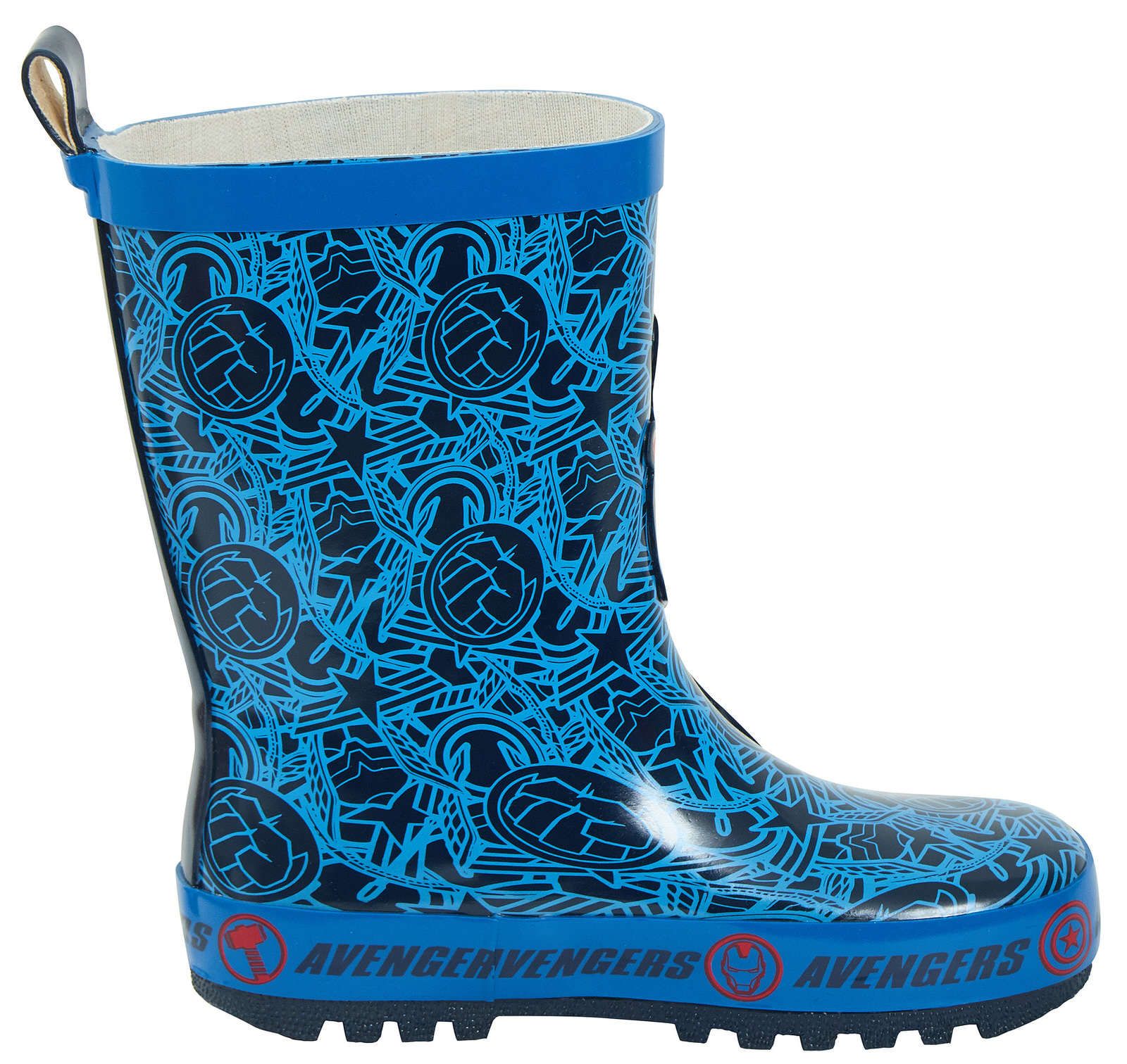 Marvel Avengers 3D Rubber Wellington Boots Kids Super Hero Snow Rain Wellies - Picture 9 of 20